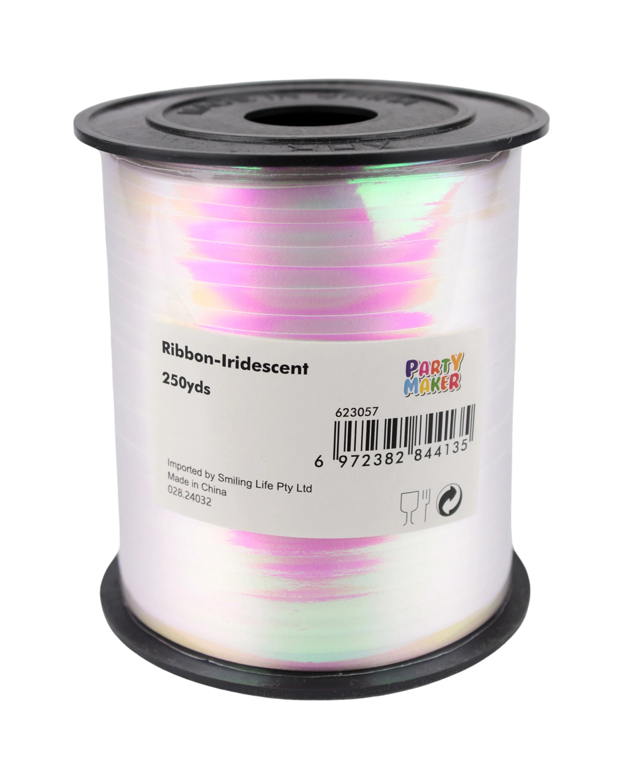 2 Party Maker Iridescent Curling Ribbon 228m - Metallic, 2 of 2