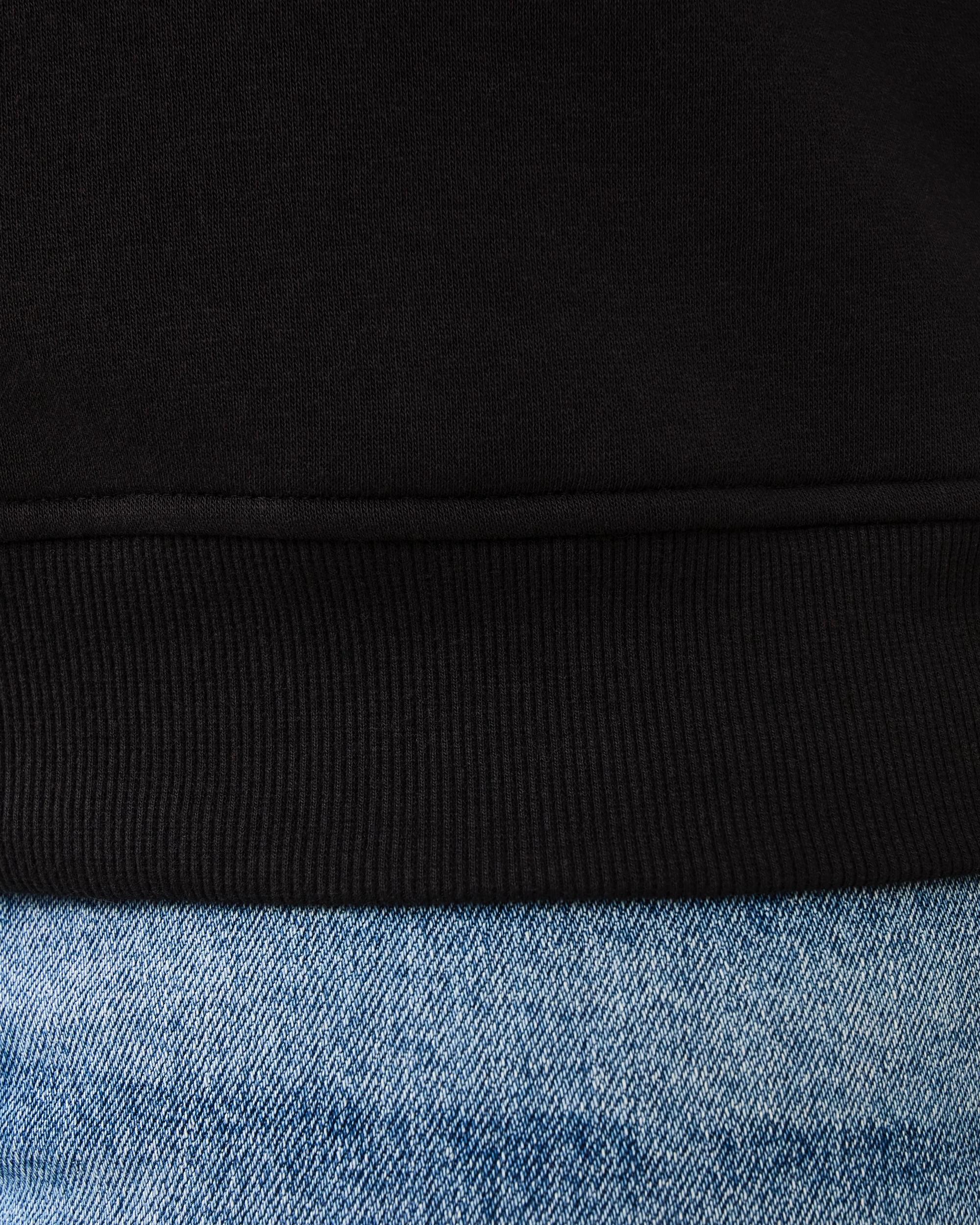 5 Curve Quarter Zip Sweatshirt Black, 5 of 7