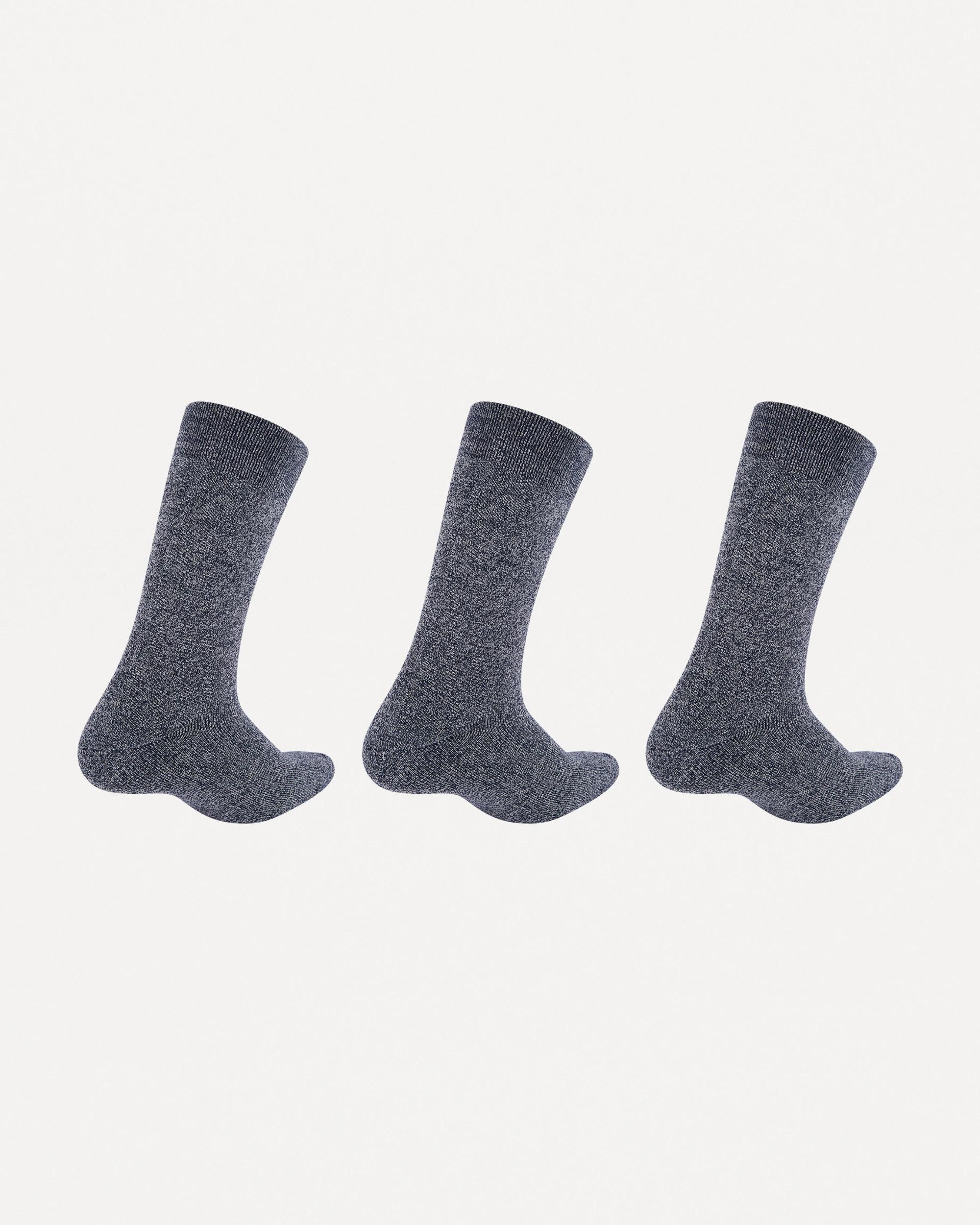 2 3 Pack Bamboo Casual Socks Blu Marle, 2 of 3