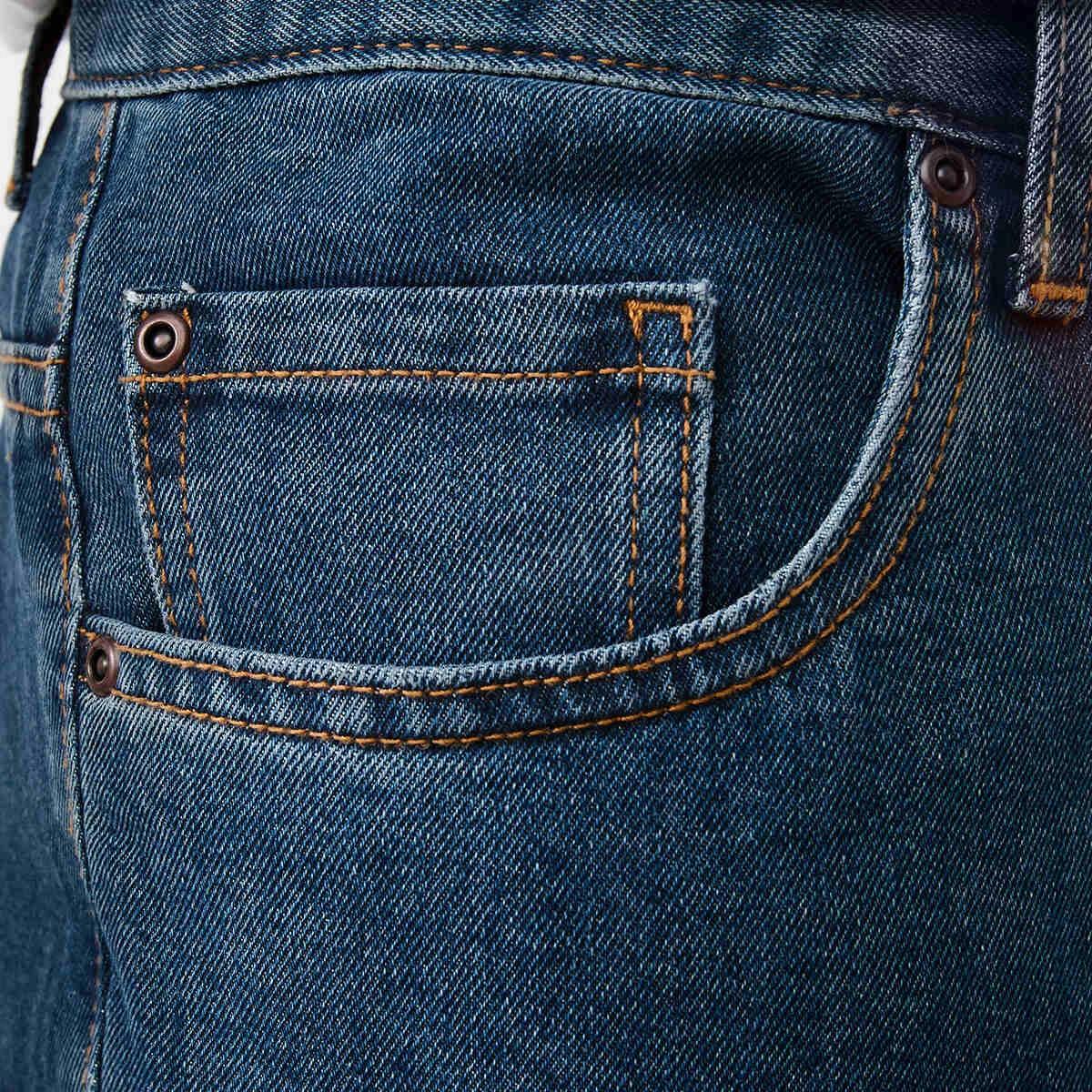 5 Regular Straight Fit Jeans Indigo Wsh, 5 of 7