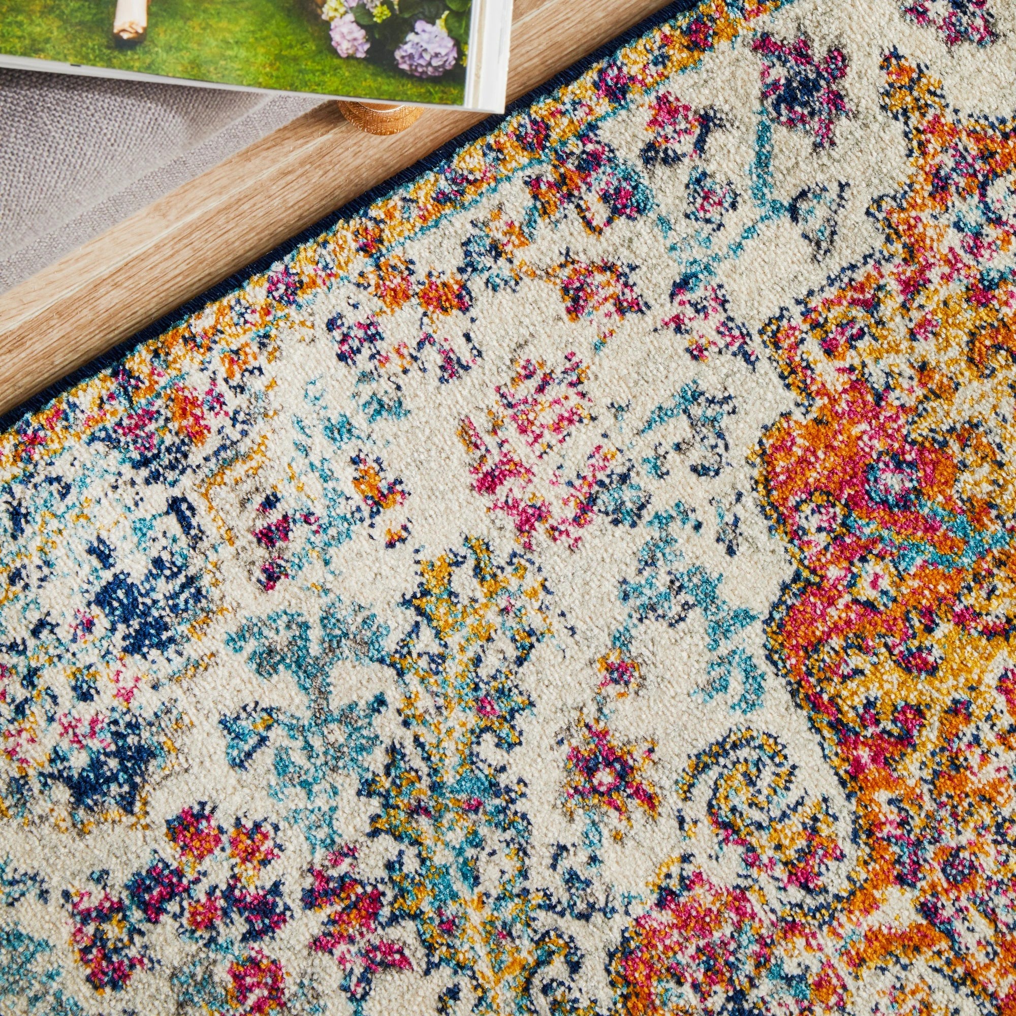 8 Common Ground Rugs Encore 254 500x80cm - Extra Large Runner Rug - White, 8 of 9