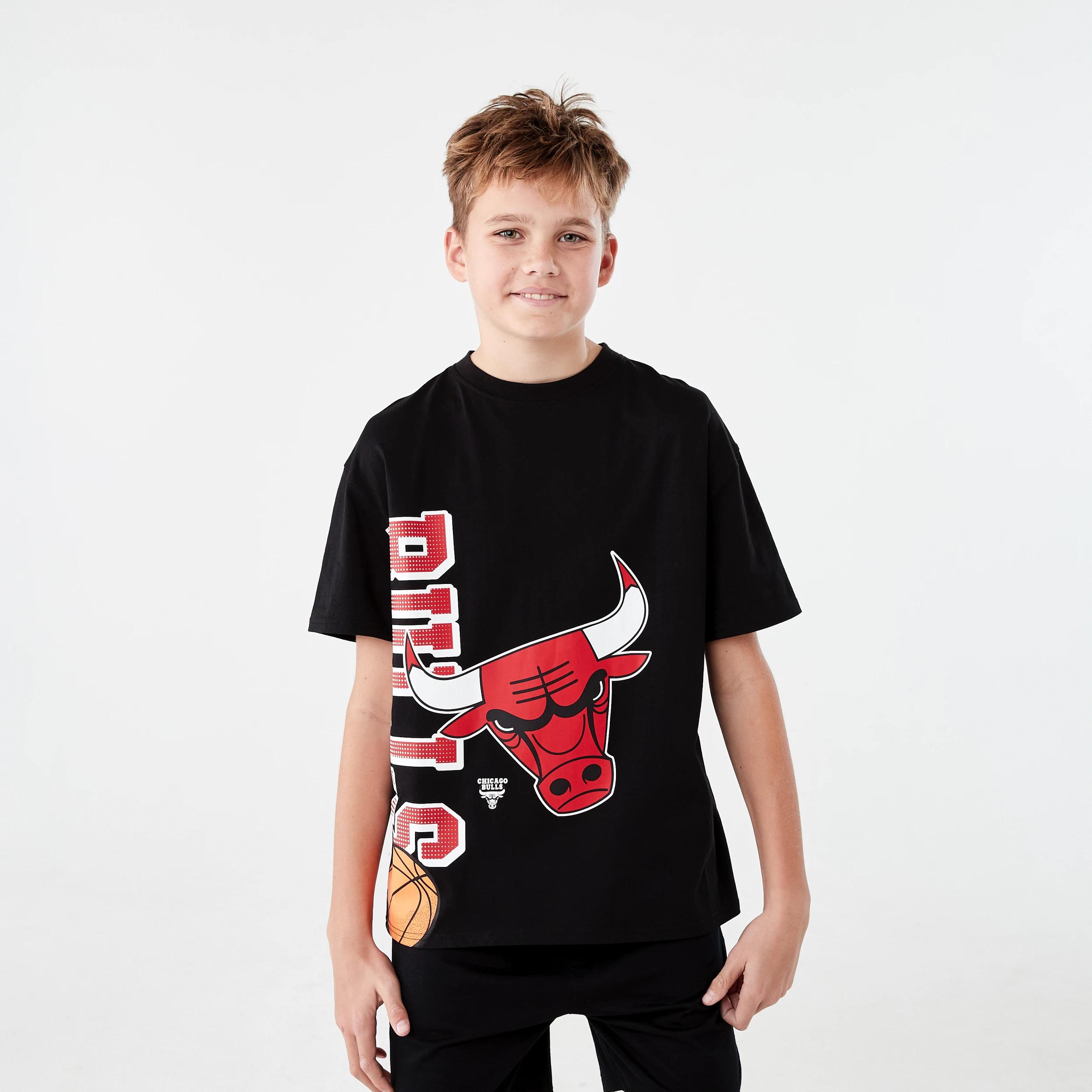 1 Official NBA Kids T-shirt BLACK BULLS TEE, 1 of 7