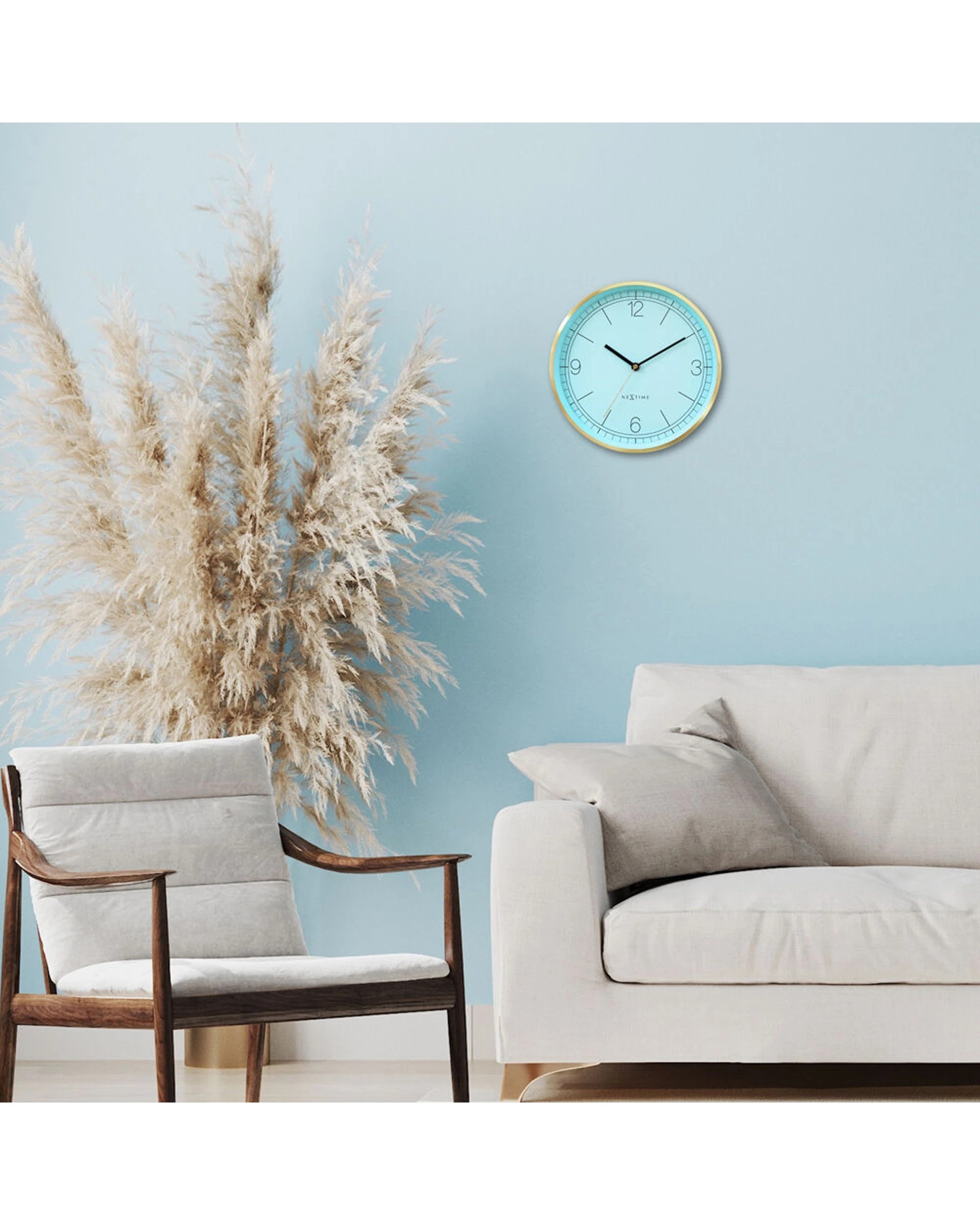 5 NEXTIME Bolero Silent Wall Clock Brushed Metal Case 25cm - Multi, 5 of 5