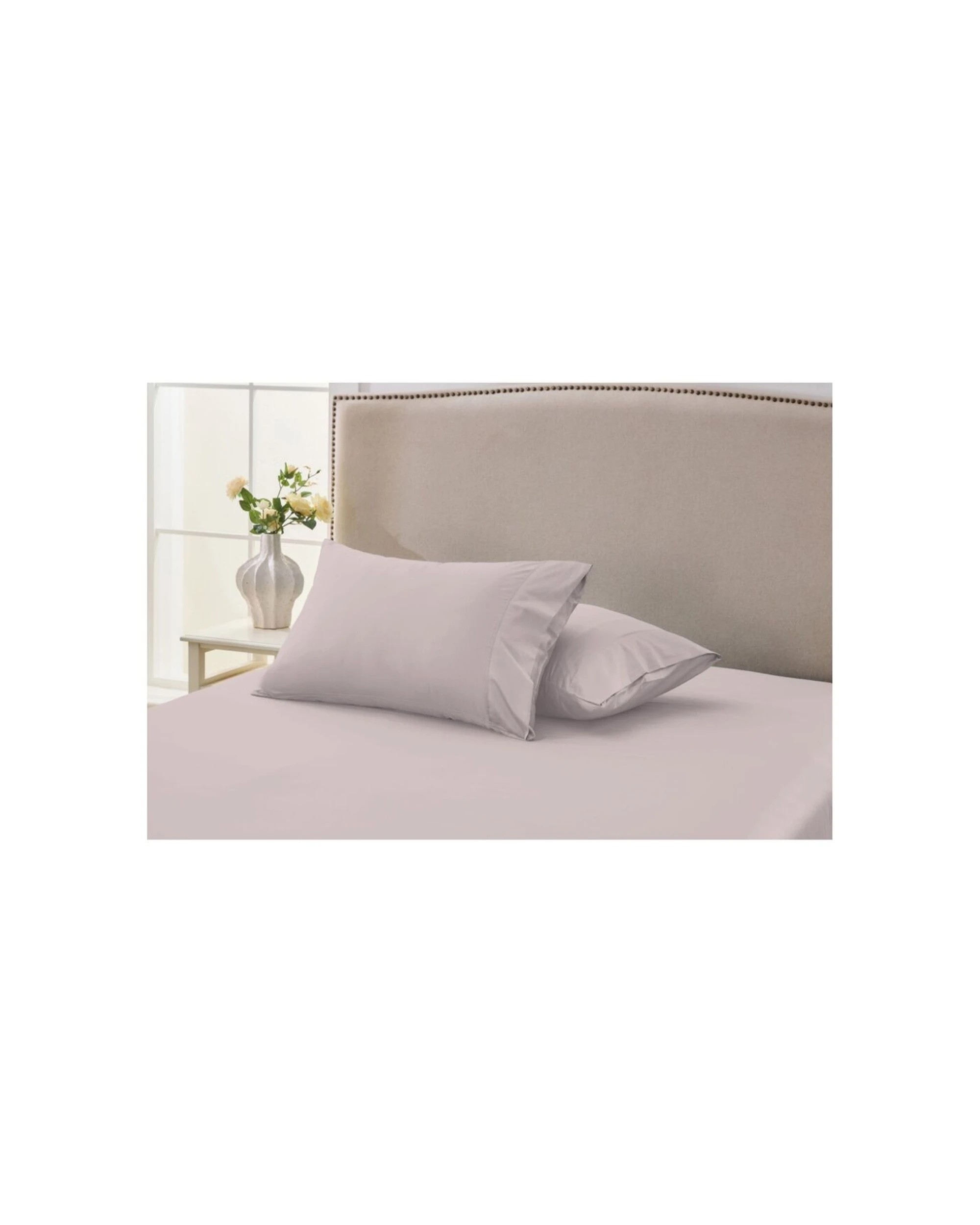 2 Grosvenor House Egyptian Cotton Standard Pillowcases 2x 2pc 500TC - Pink, 2 of 5