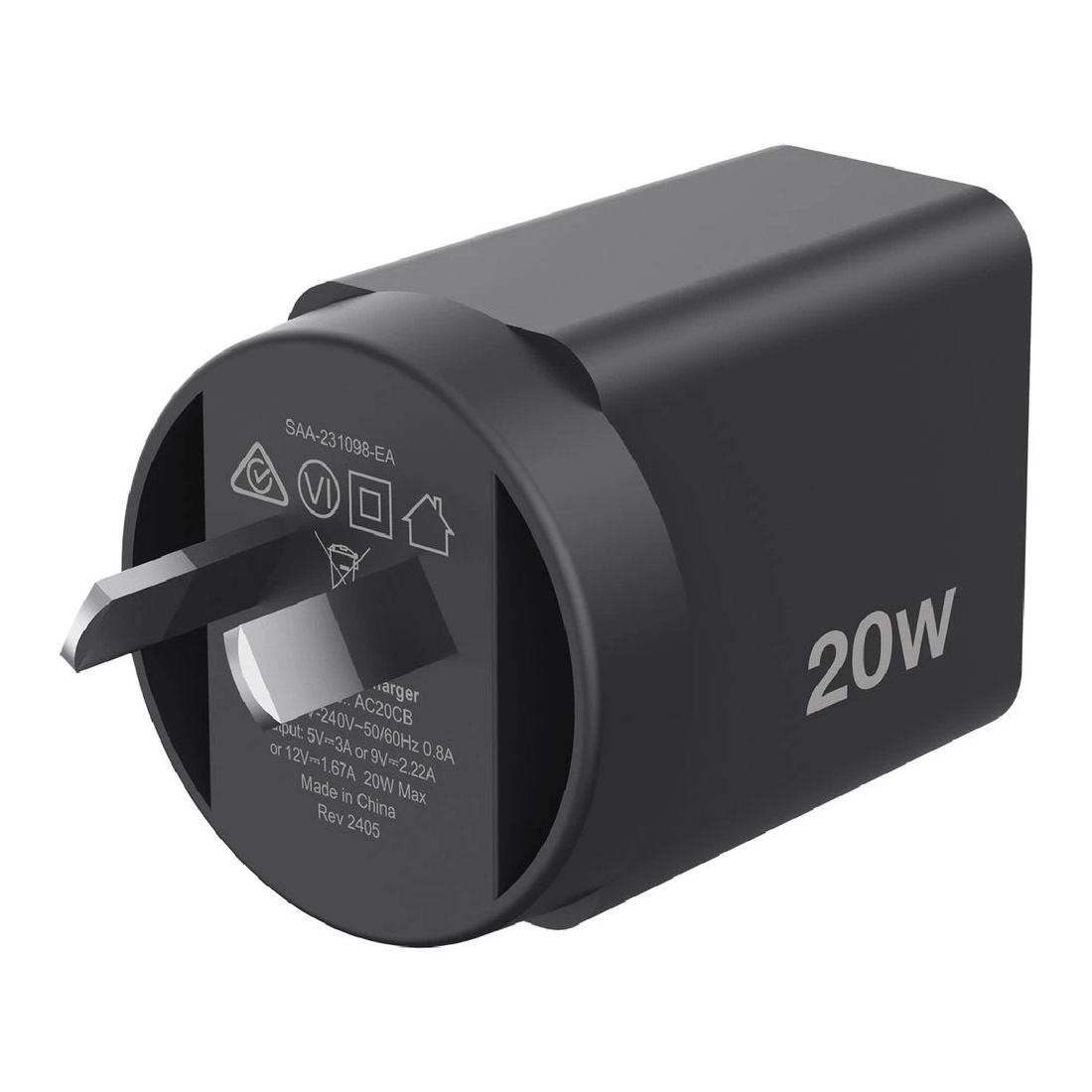 4 Comsol USB-C Wall Charger 20W Black, 4 of 5