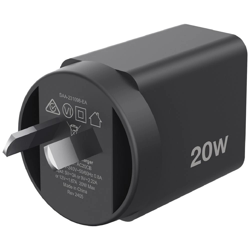 4 Comsol USB-C Wall Charger 20W Black, 4 of 5