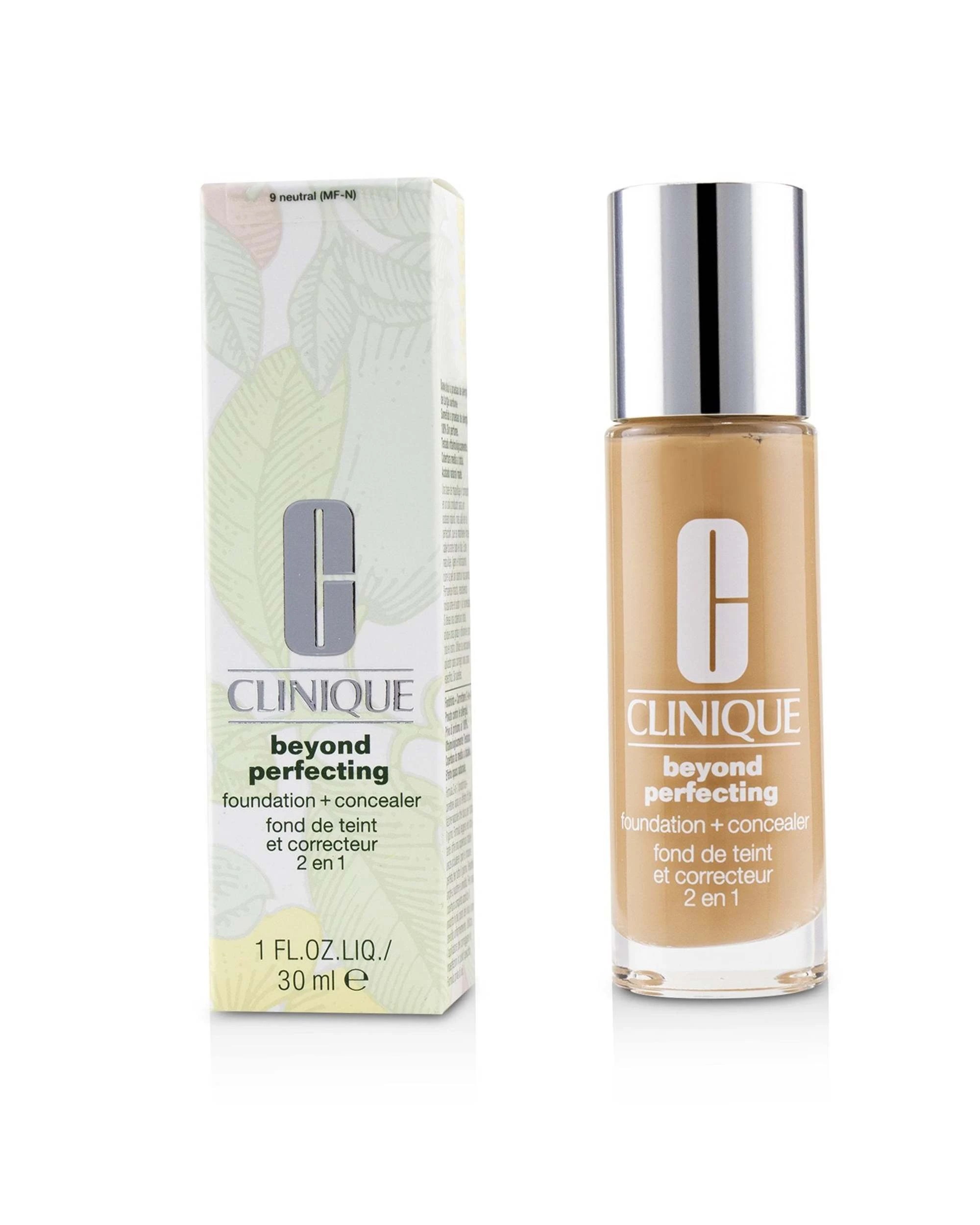 1 Clinique Beyond Perfecting Foundation & Concealer - # 09 Neutral (MF-N)  30ml/1oz - Natural, 1 of 4