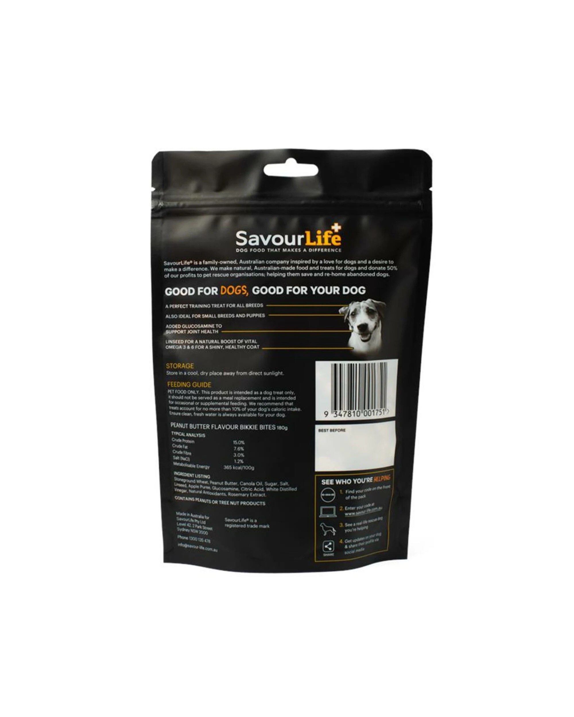 2 Savourlife Peanut Butter Flavour Bikkie Bites 180g, 2 of 2