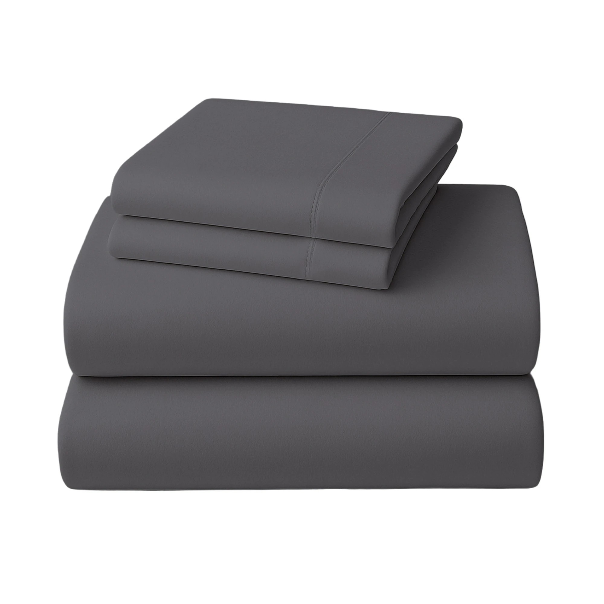 2 4pc 1000 Thread Count Cotton Rich Sheet Gift Pack Cvc Microfibre Blend In Charcoal
 - King Bed, 2 of 10