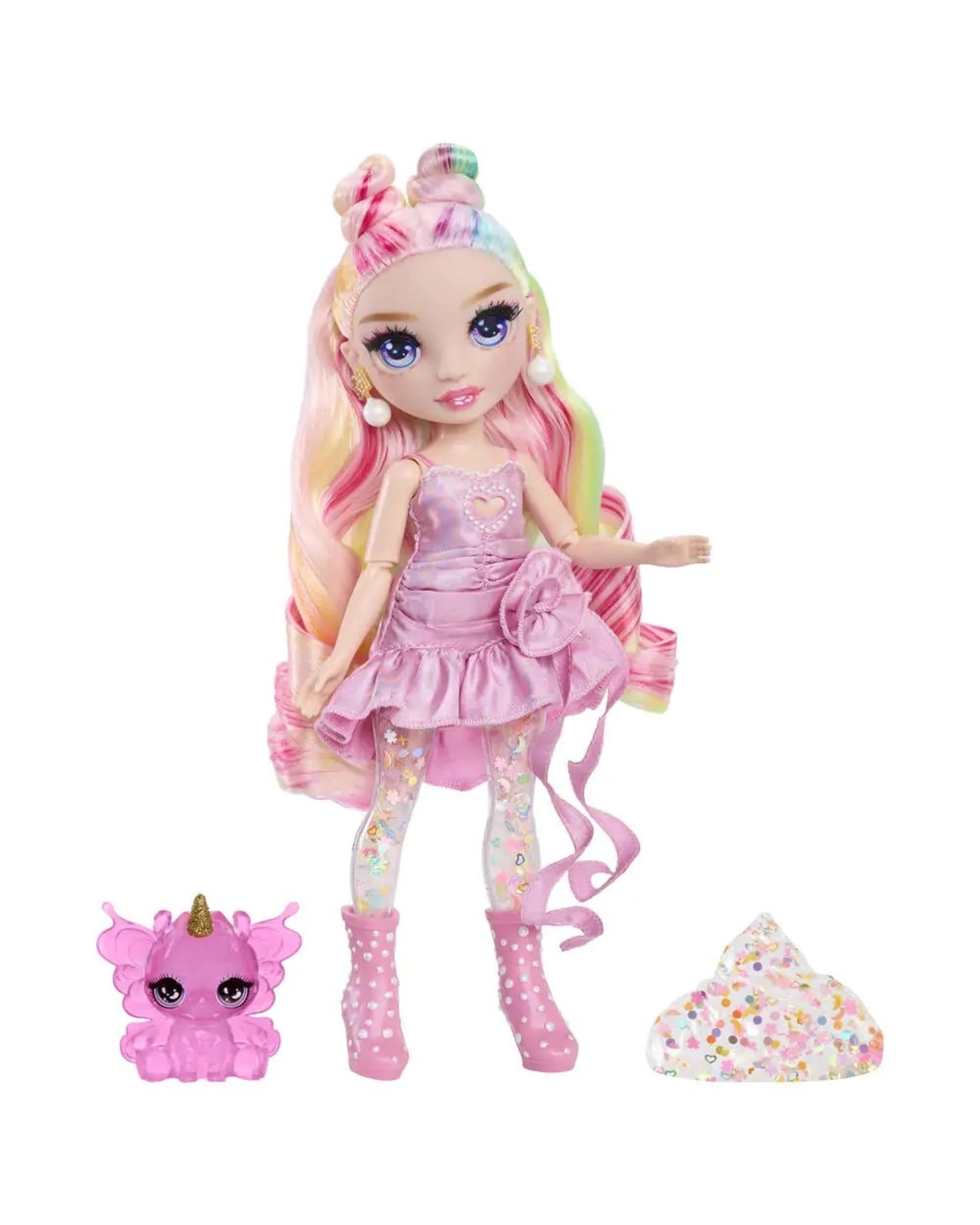 7 Rainbow High Rainbow Shimmers Bella Parker Fashion Doll with Slime - Pink, 7 of 7