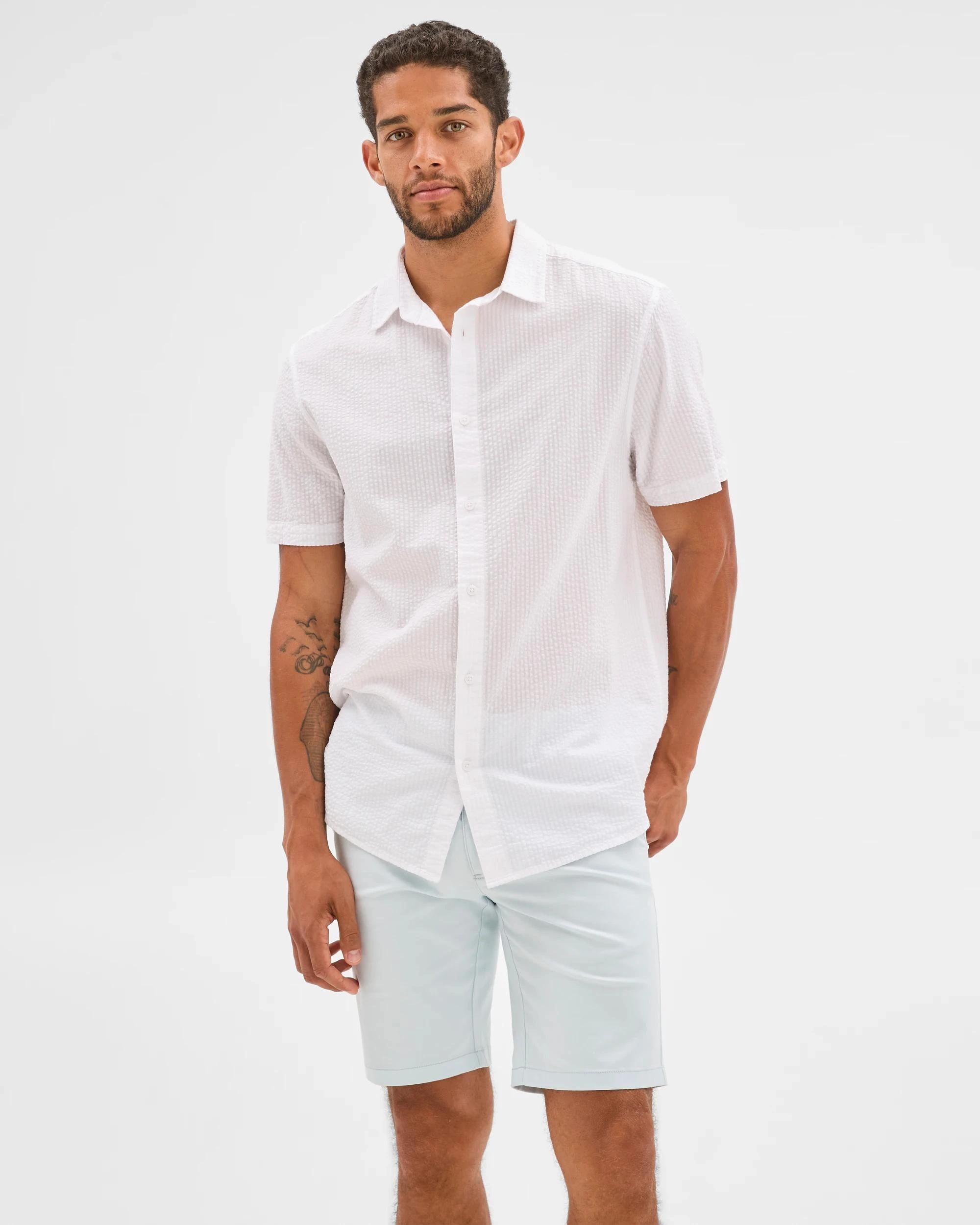 2 Target Australian Cotton Blend Slim Chino Shorts ICE BLUE, 2 of 6