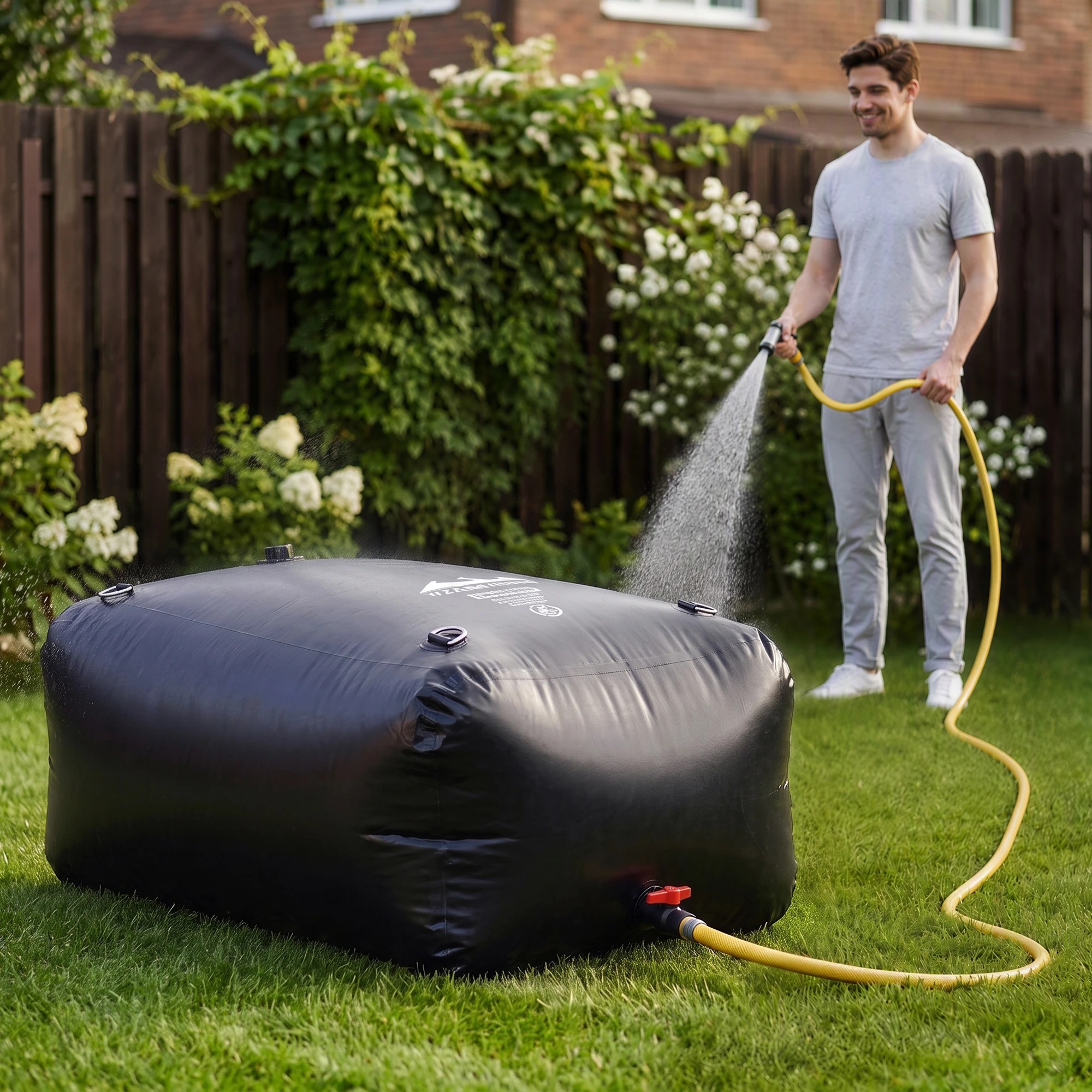 4 Weisshorn 1000L Water Bladder Bag Portable Large Storage Tank Container Camping Outdoor - Black, 4 of 9