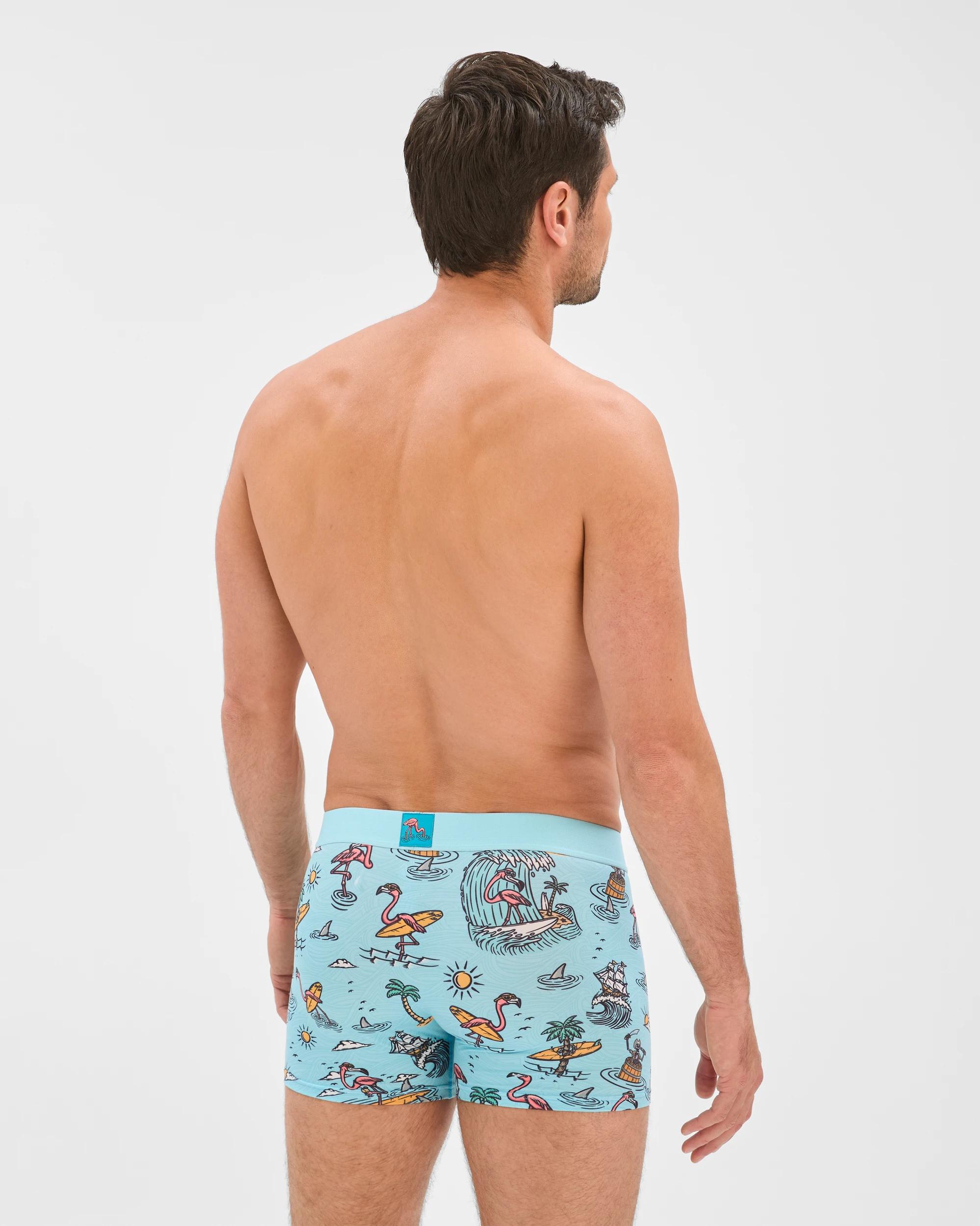 3 Swag  Trunks - Flamingo BLUE, 3 of 4