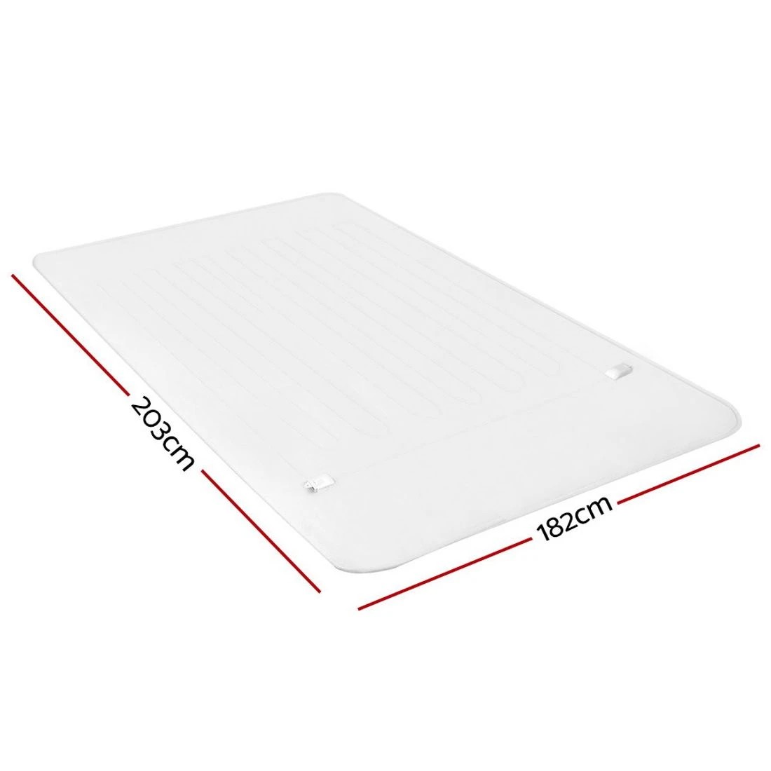 3 Giselle Heated Electric Blanket King Fitted Polyester Underlay Washable Winter - White, 3 of 10