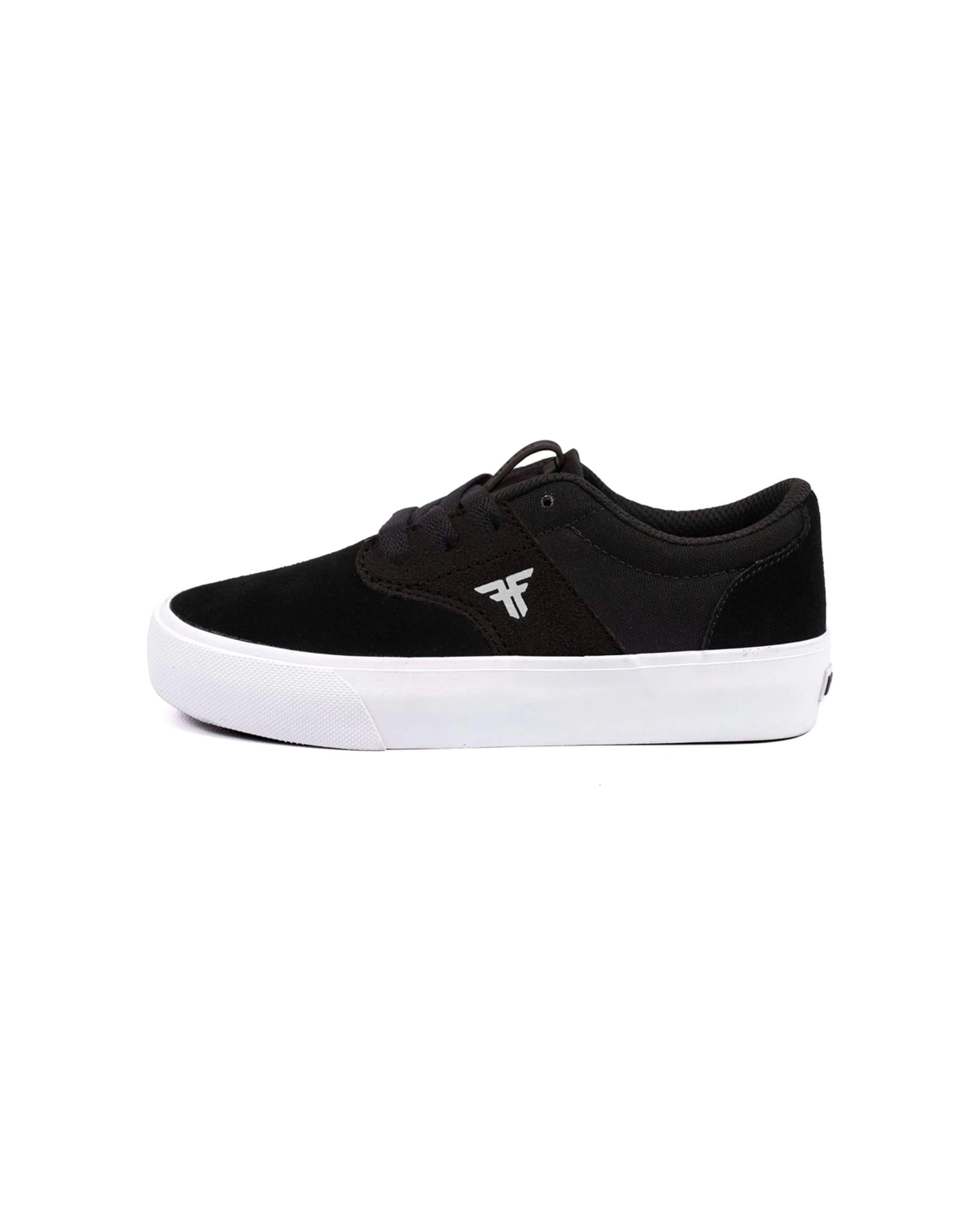 1 Fallen Footwear Phoenix Kids Vulcanised Sole Skate Sneakers Shoes BLACK/WHITE, 1 of 5