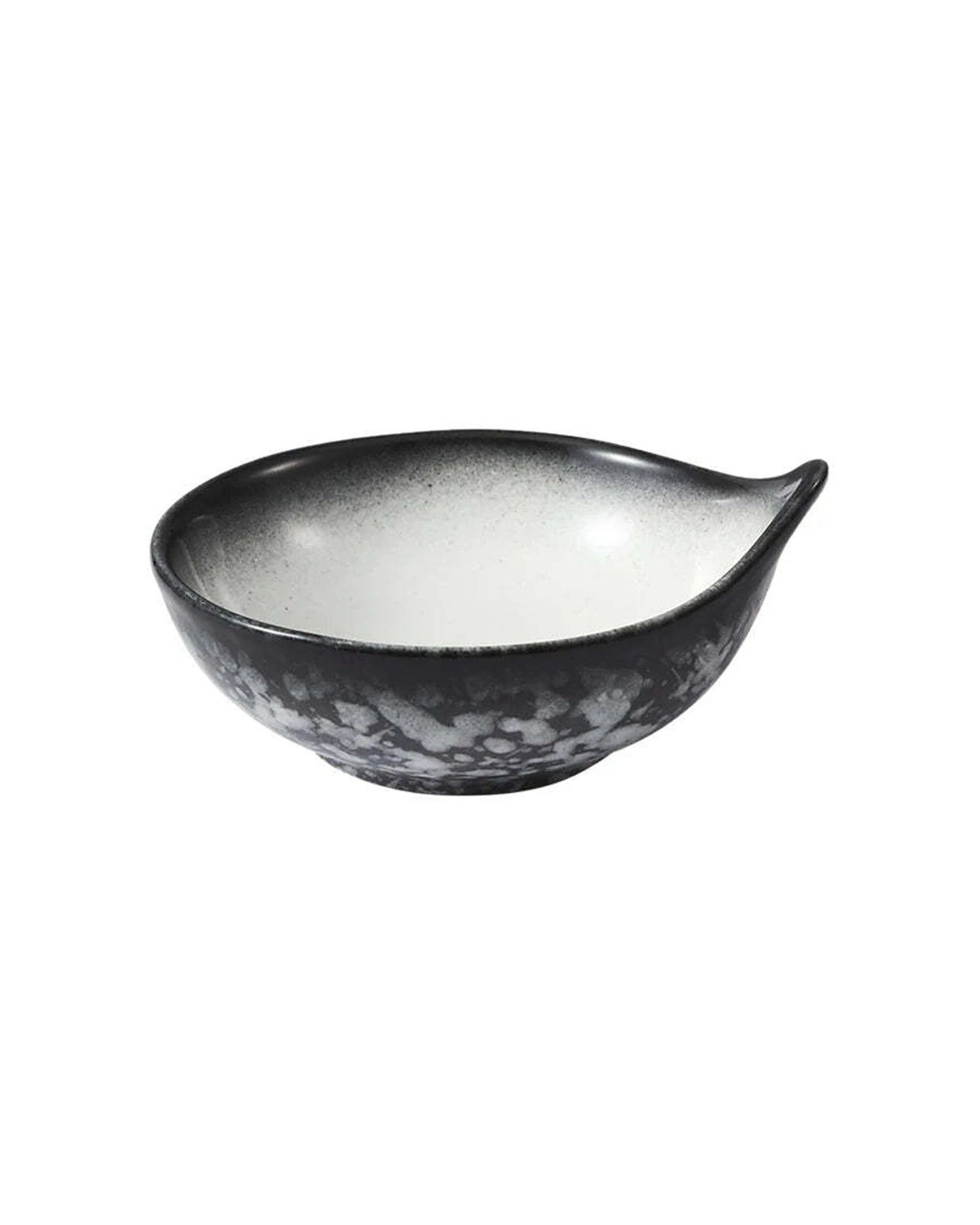 1 Maxwell & Williams Caviar Granite Handled Sauce Bowl 10x4.5cm Porcelain Dinnerware, 1 of 3