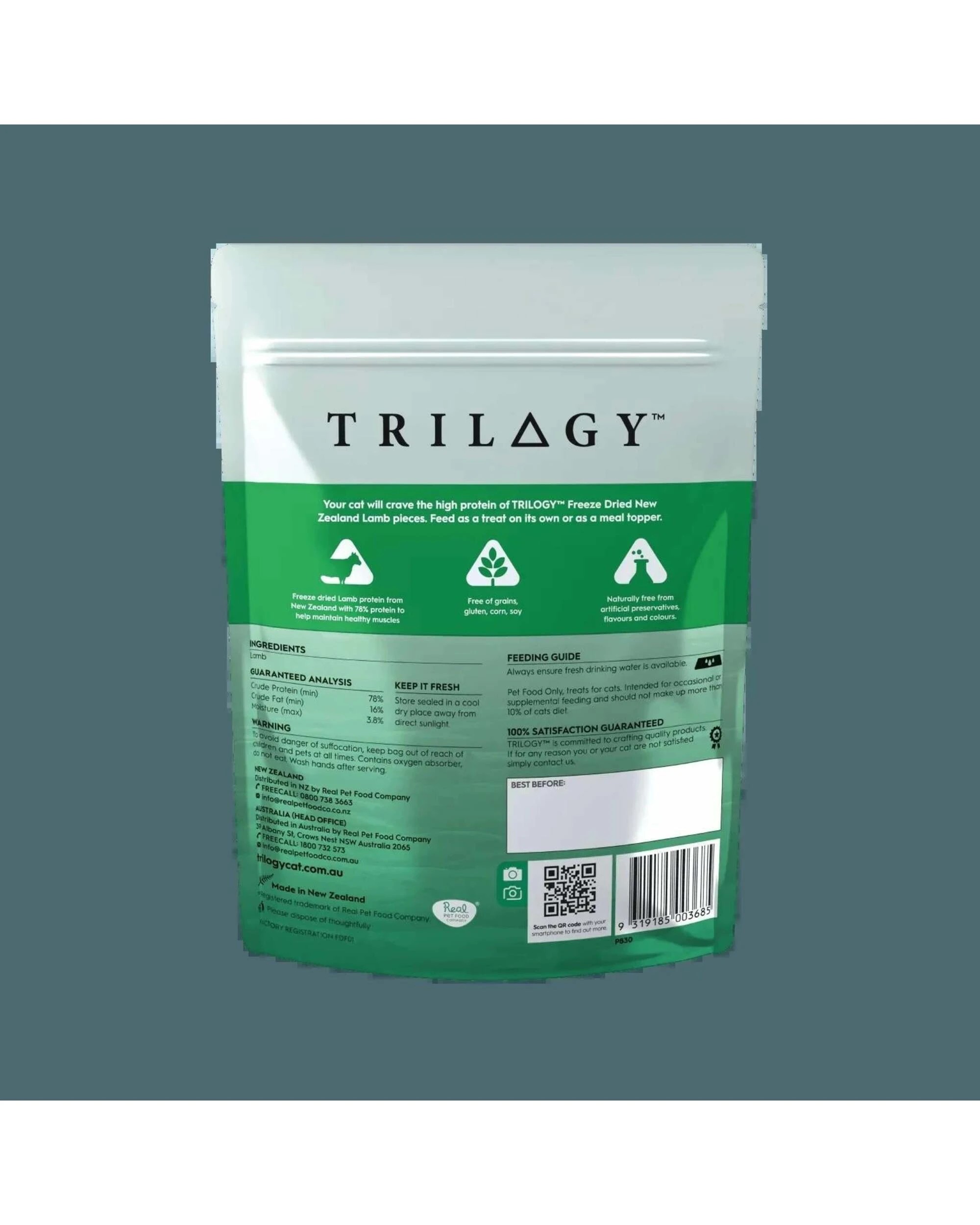 2 Trilogy Freeze Dried Lamb Treats 50g, 2 of 2