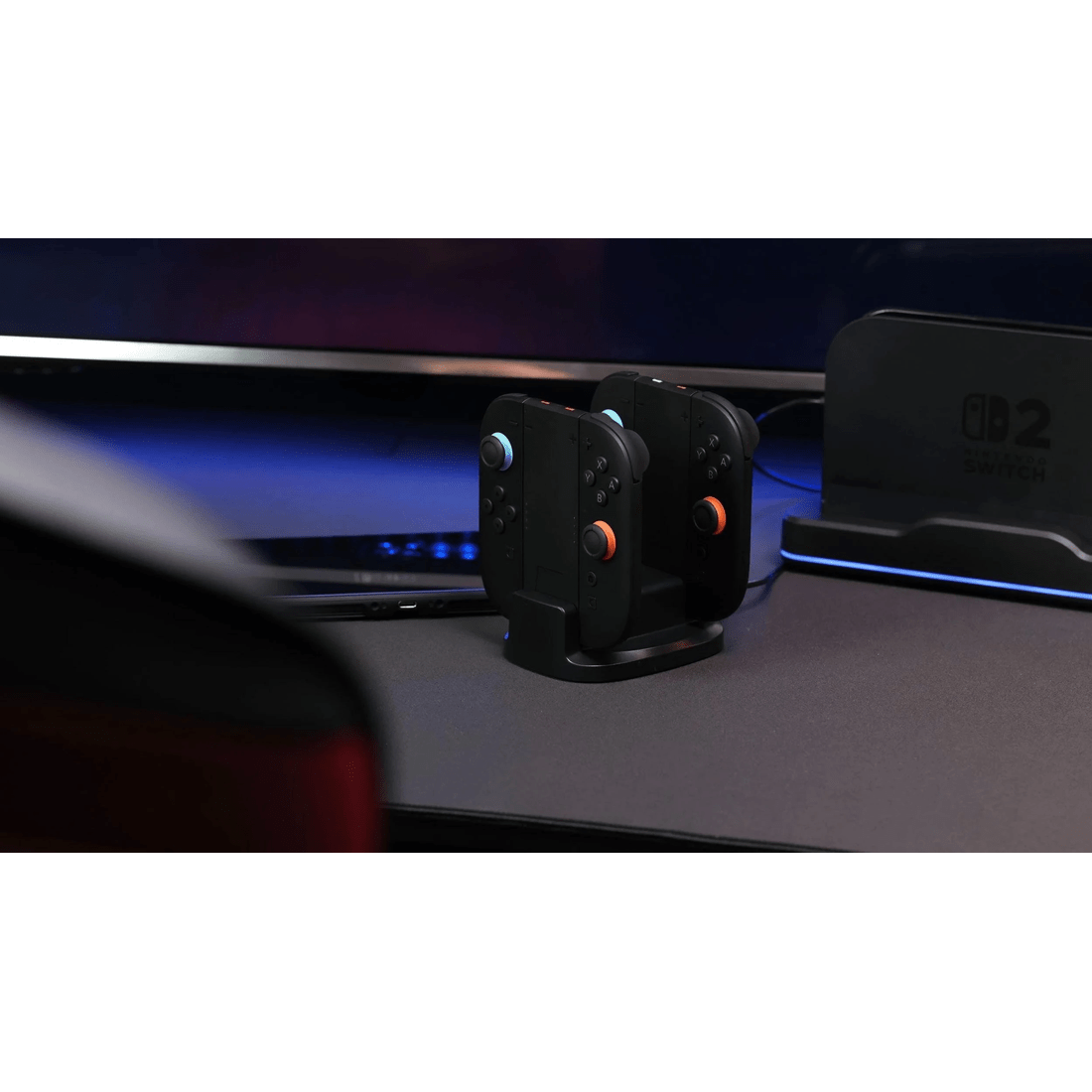 6 Powerwave Compact Dual Charging Stand - Nintendo Switch 2 - Black, 6 of 9