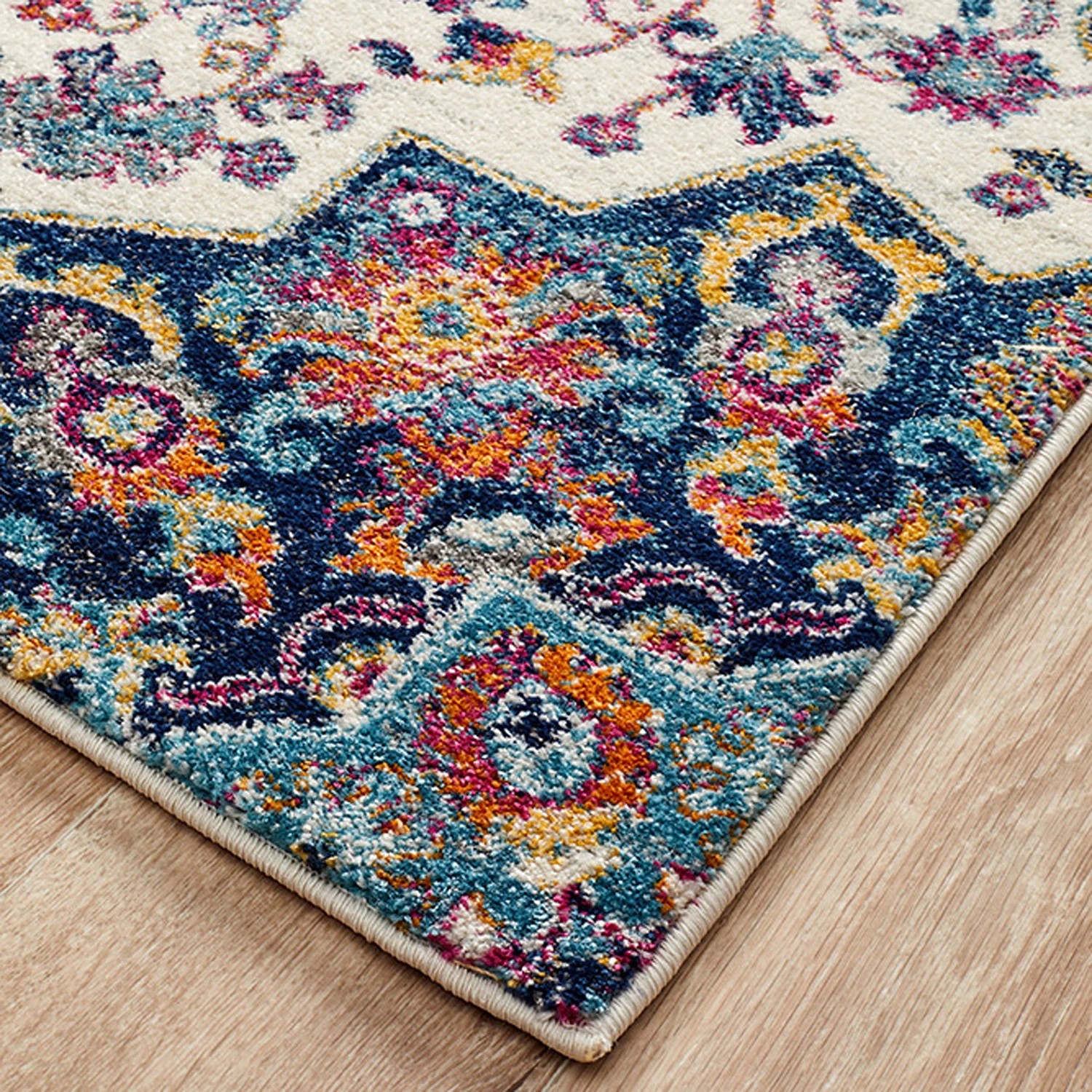 1 Common Ground Rugs Gallery 867 300x80cm Runner - Medium Pet Friendly Rug - Multi, 1 of 7