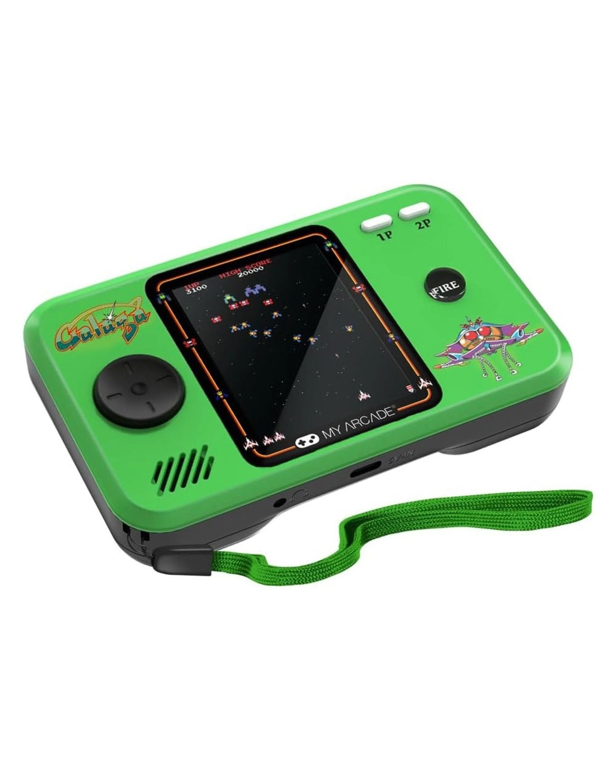 3 My Arcade Galaga Pocket Player Pro + Travel Case, 3 of 8