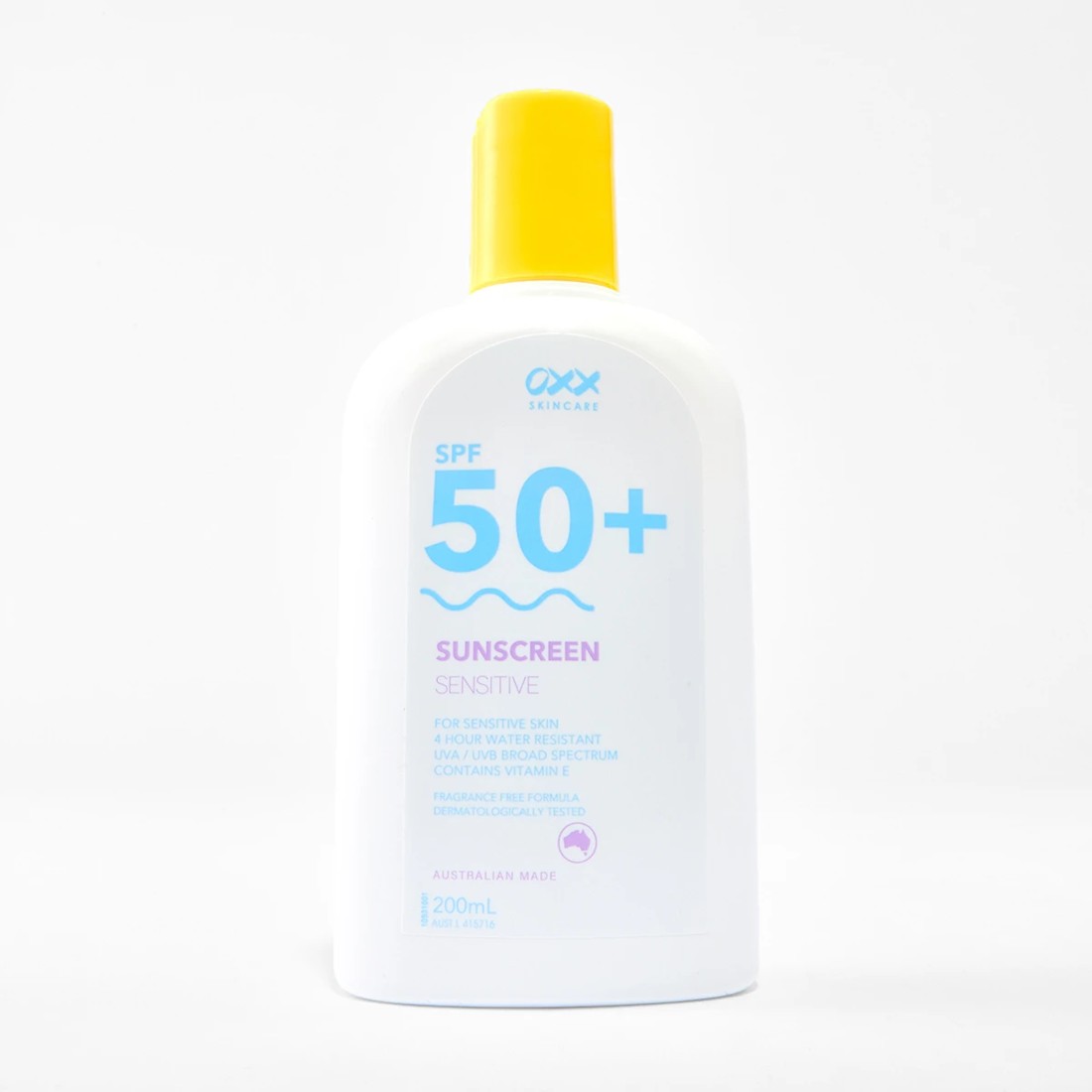 1 OXX Skincare SPF 50+ Sensitive Sunscreen 200ml - Vitamin E, 1 of 10