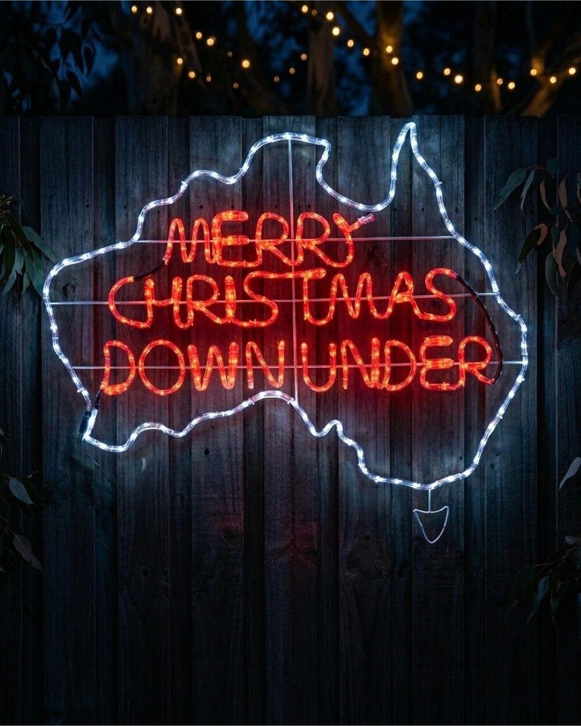 Christmas Warehouse 1.1m Outdoor Merry Christmas Down Under Aussie Map ...