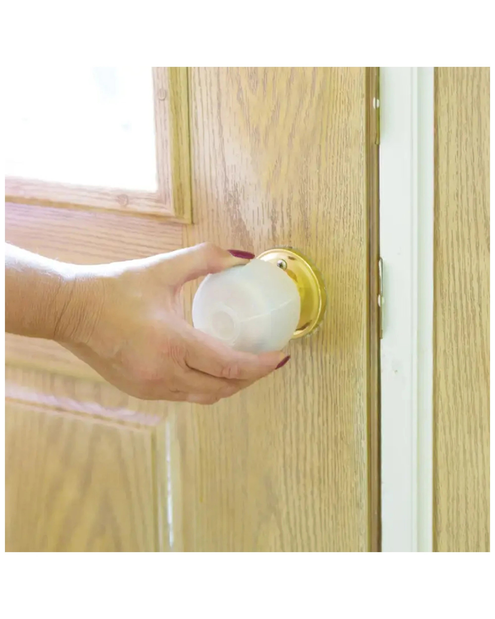 2 Dreambaby 3pc Door Knob Covers Toddler Safety Baby Proofing Locks Transparent Plastic Covering Home Safety. - Clear, 2 of 2