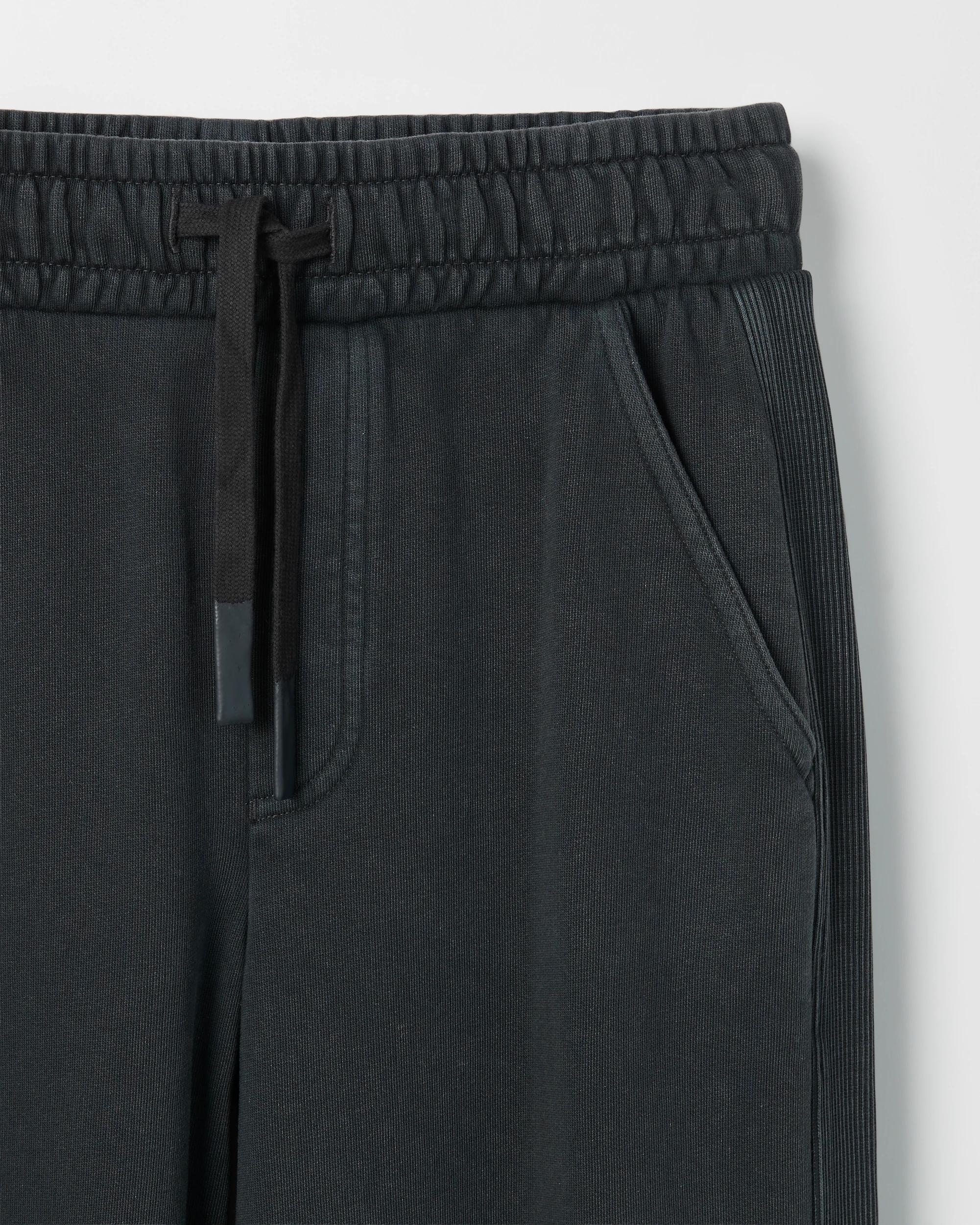 6 Target Kids Australian Cotton Blend French Terry Side Stripe Wide Leg Trackpants BLACK, 6 of 6