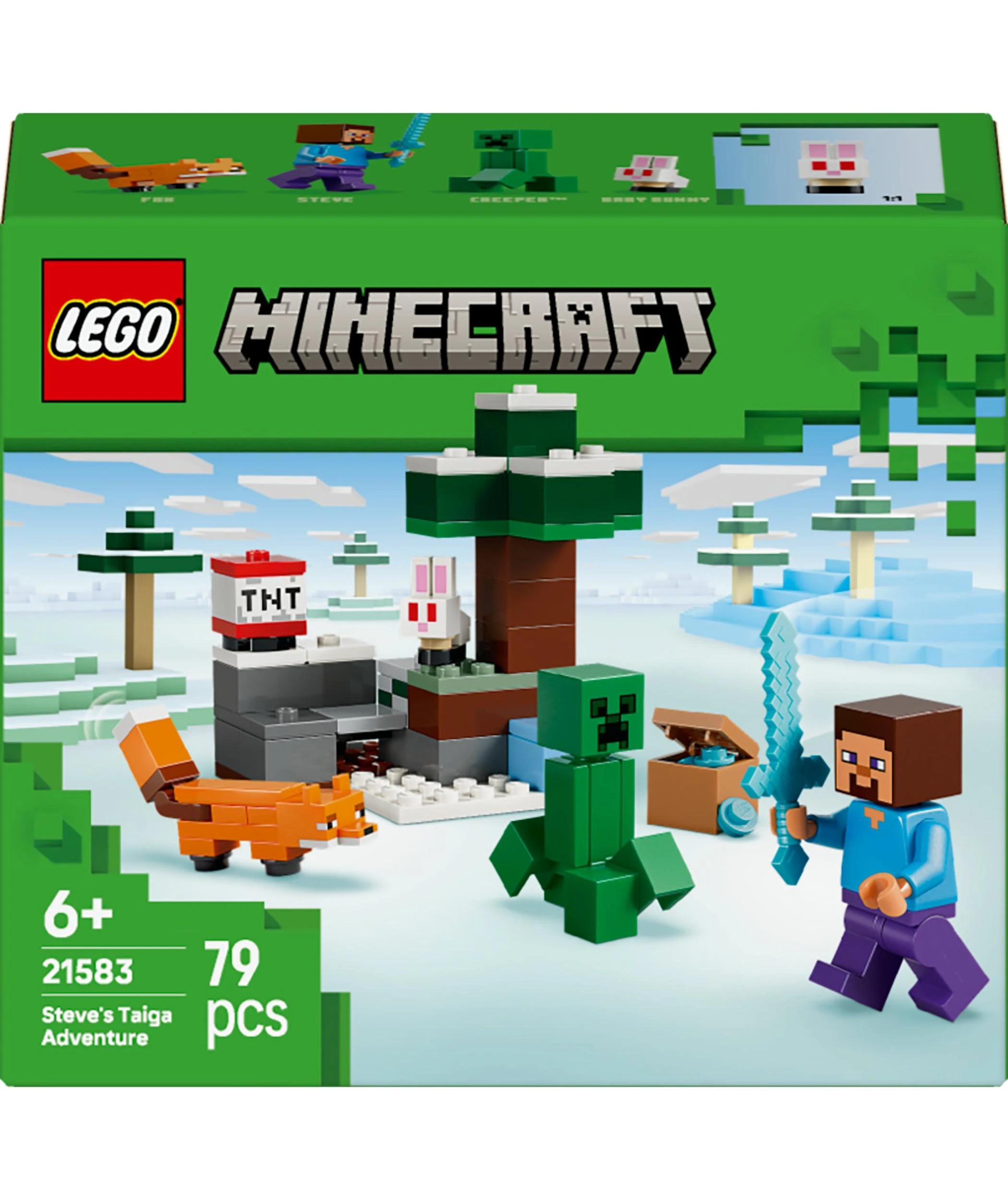 1 LEGO Minecraft Steve's Taiga Adventure 21583, 1 of 10