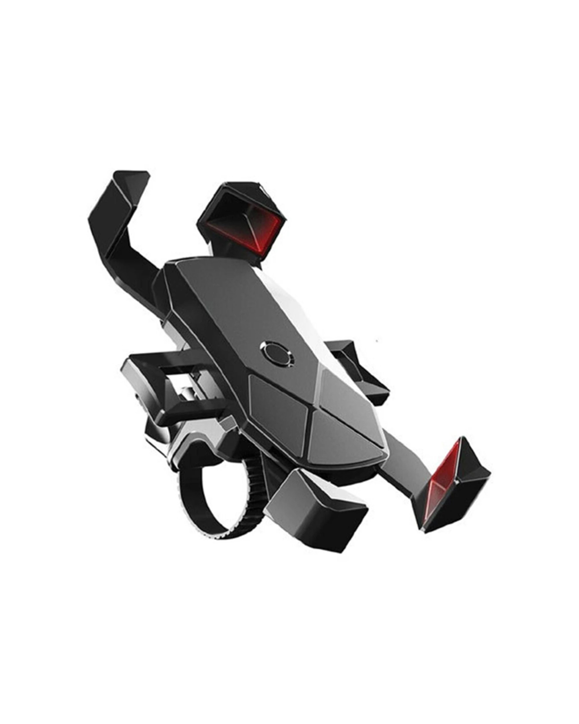 2 Sansai Bike Handlebar Plastic Mount Holder Cradle Stand for Mobile Phone - Black, 2 of 2