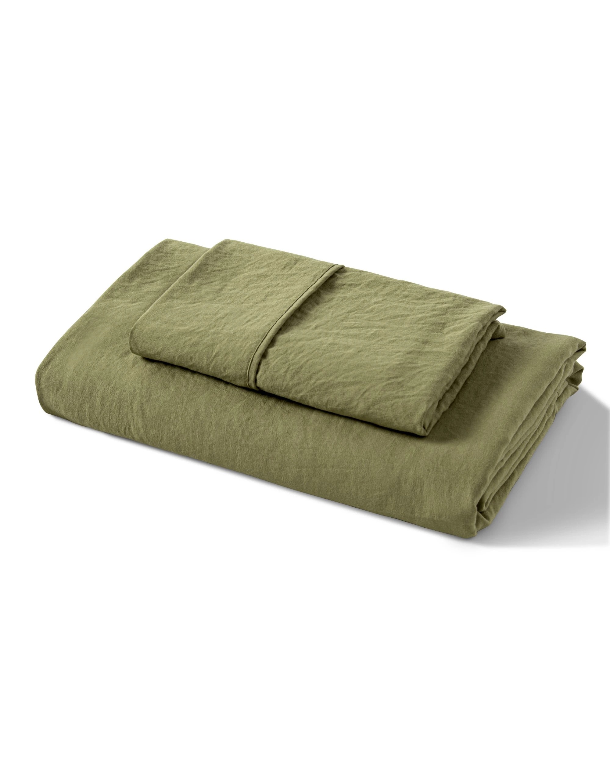 8 Dreamaker Superfine Washed Microfibre Combo Fitted Sheet Set - Single Bed - Olive, 8 of 8
