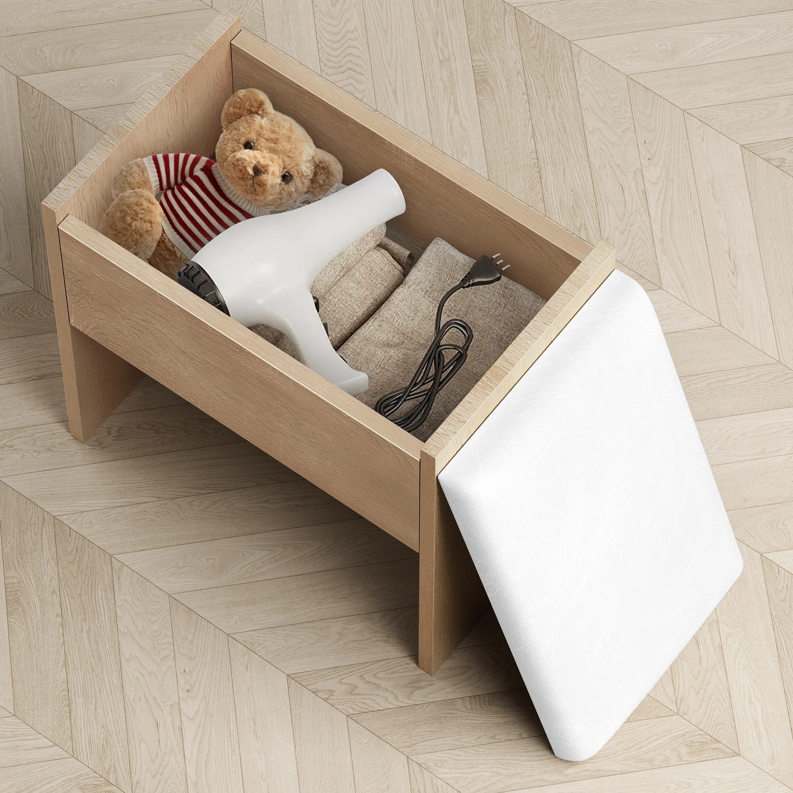 5 Alfordson Dressing Table Stool LED Makeup Mirror Vanity Desk - Natural, 5 of 10