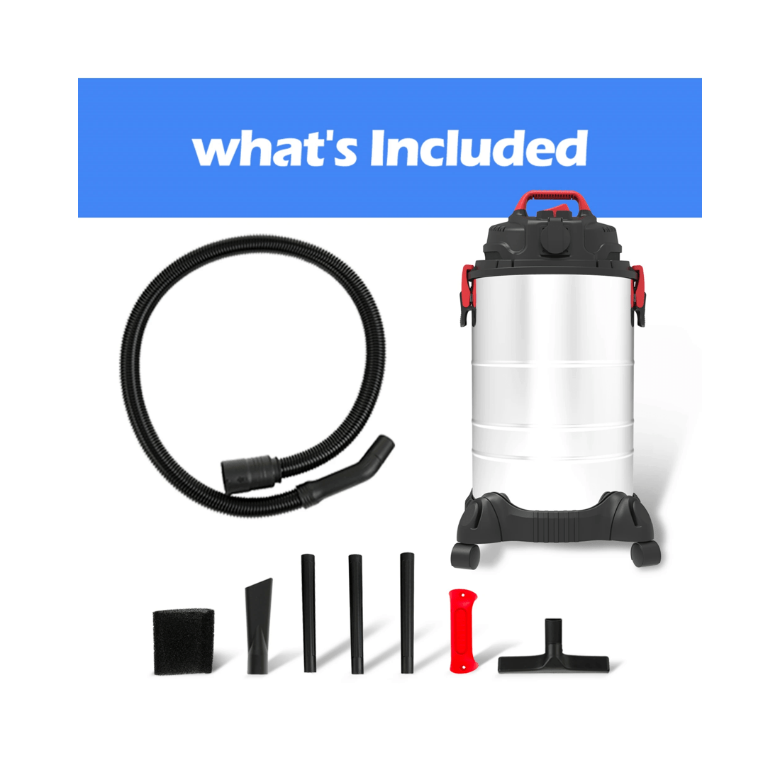 2 Advwin 4 In 1 Wet And Dry Vacuum Cleaner 30l 2000w Blower With High-energy Filter System For Pet Hair Dust Liquid, 2 of 7