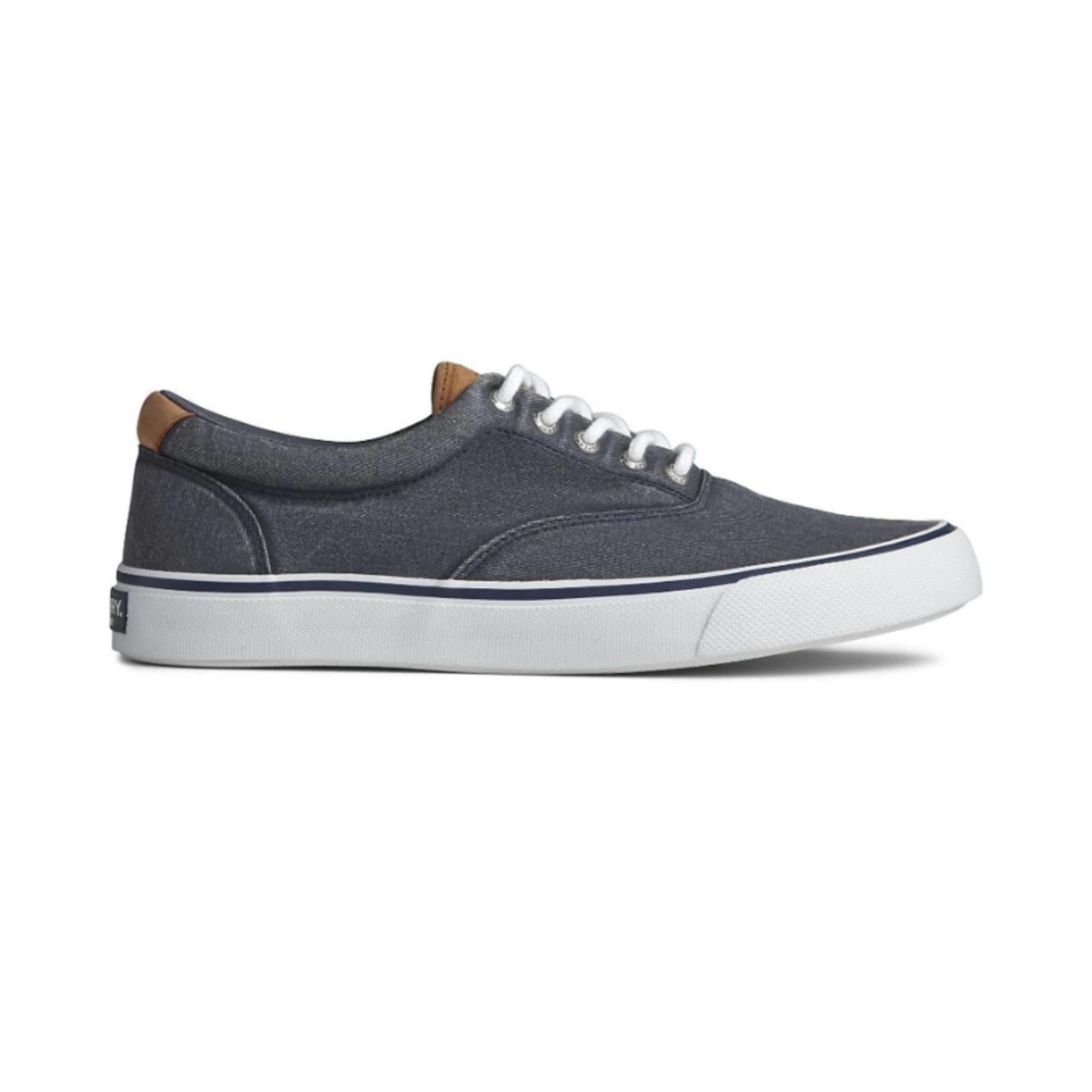 1 Sperry Men's Striper II Washed CVO Sneaker BLUE, 1 of 4