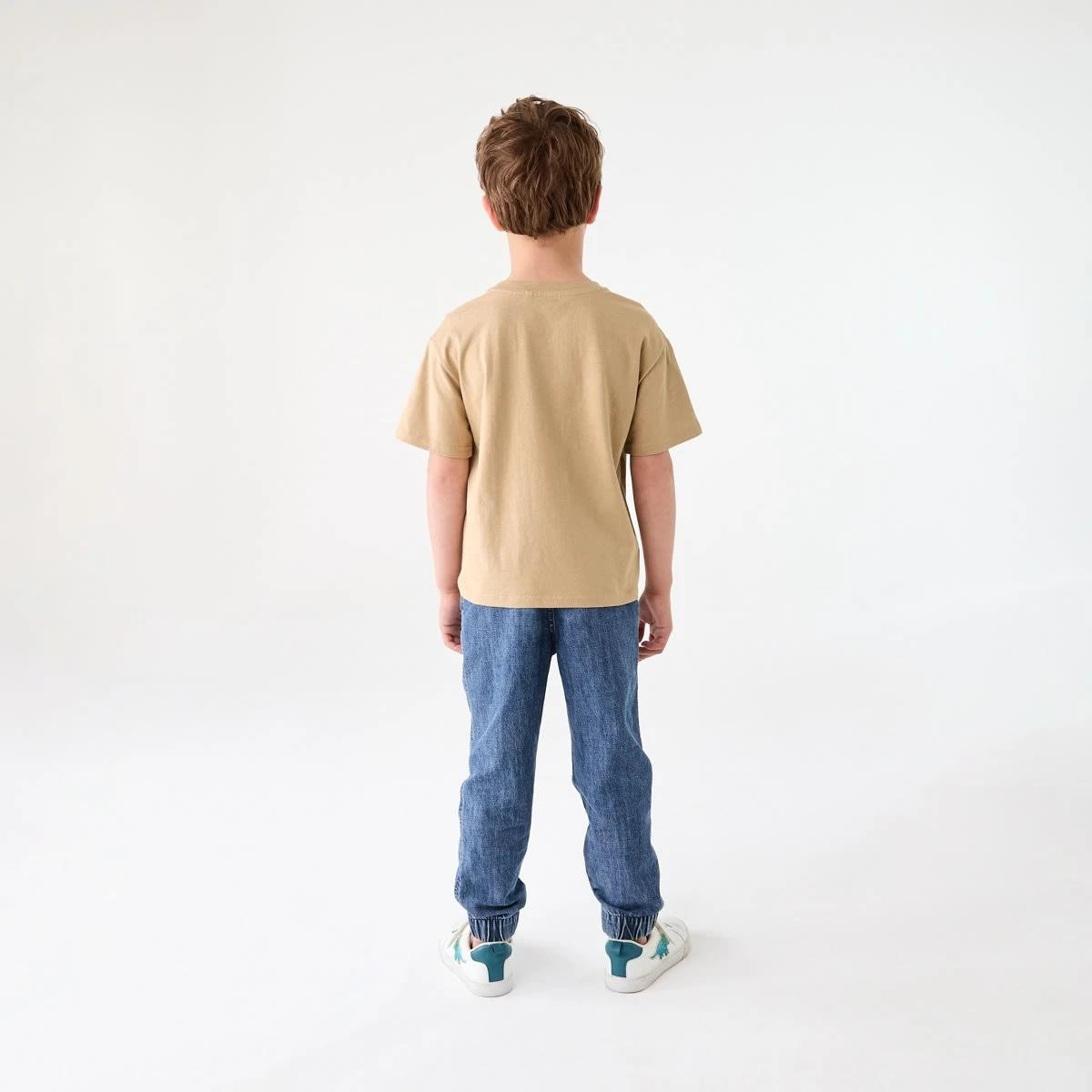 6 Chest Print T-shirt WORKING DIGGERS LIGHT BROWN, 6 of 6