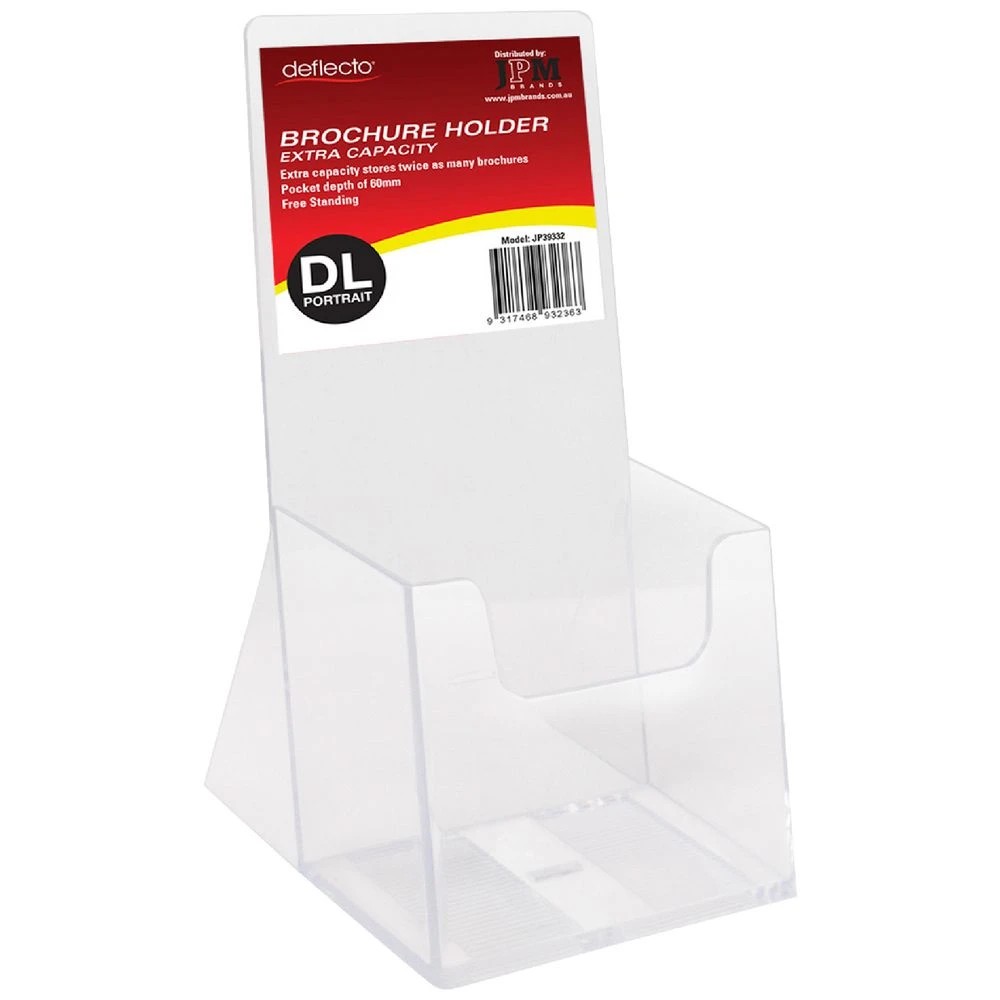 1 Deflecto Extra Capacity DL Portrait Brochure Holder, 1 of 1