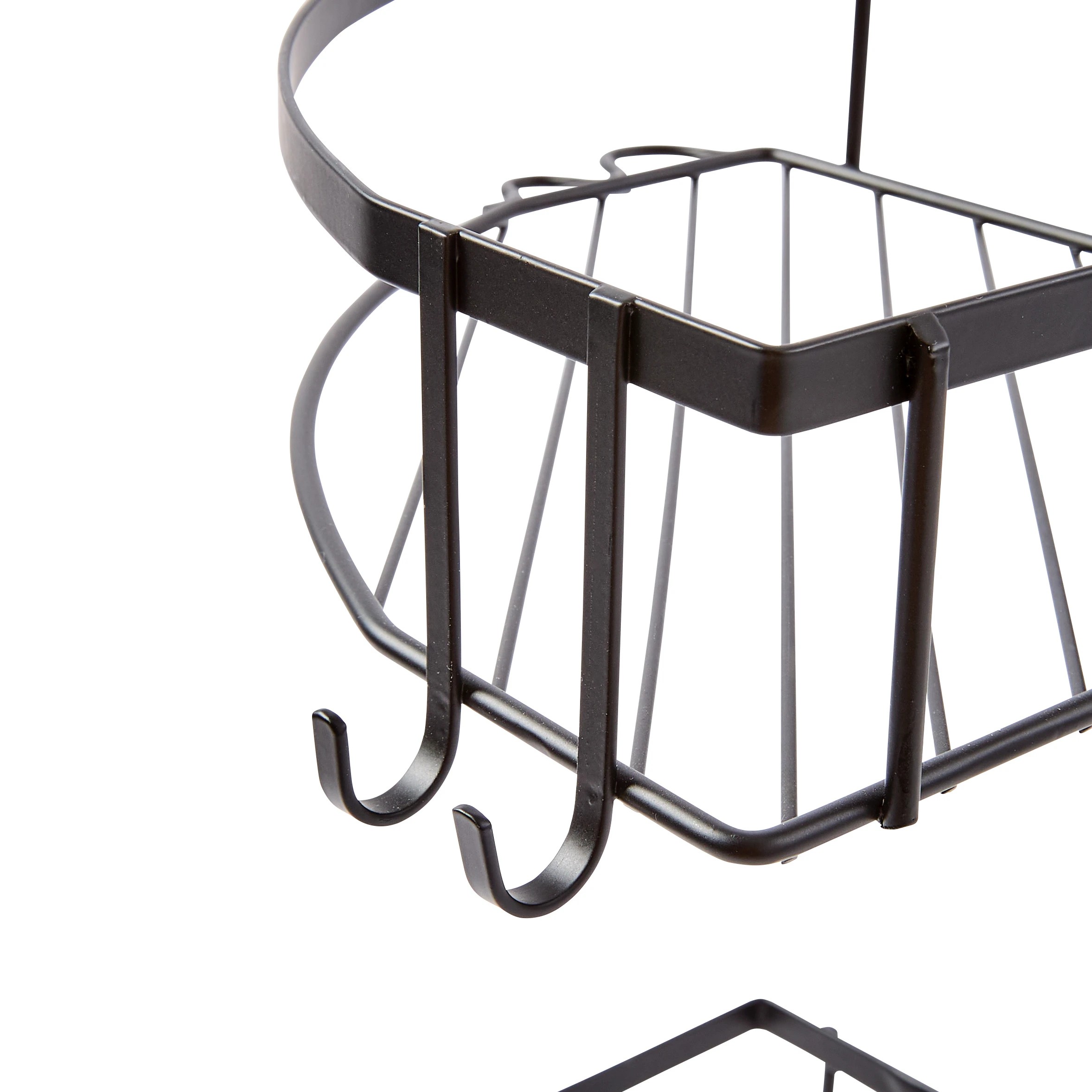 9 Adjustable Corner Shower Caddy - Black, 9 of 10