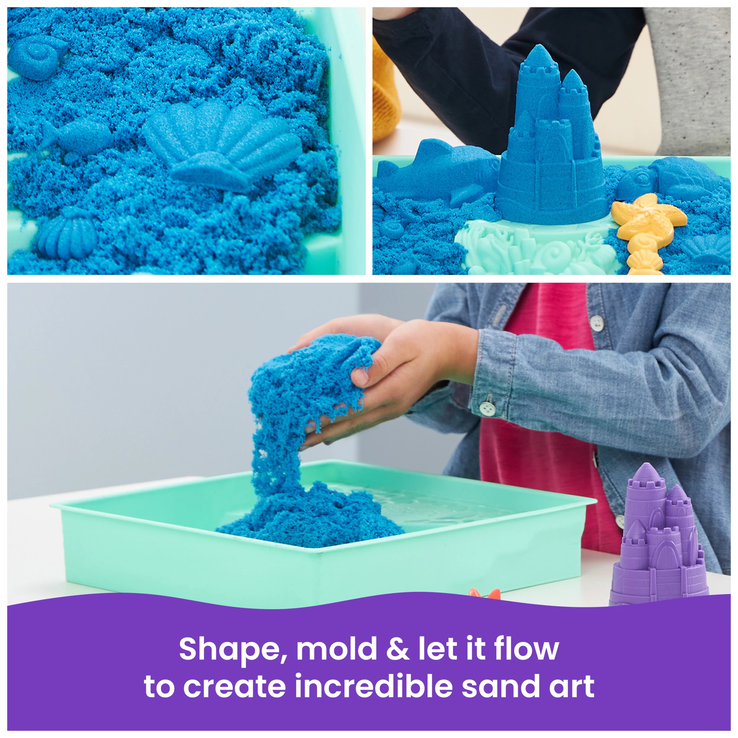 3 Kinetic Sand Sandbox Set - Multi, 3 of 8