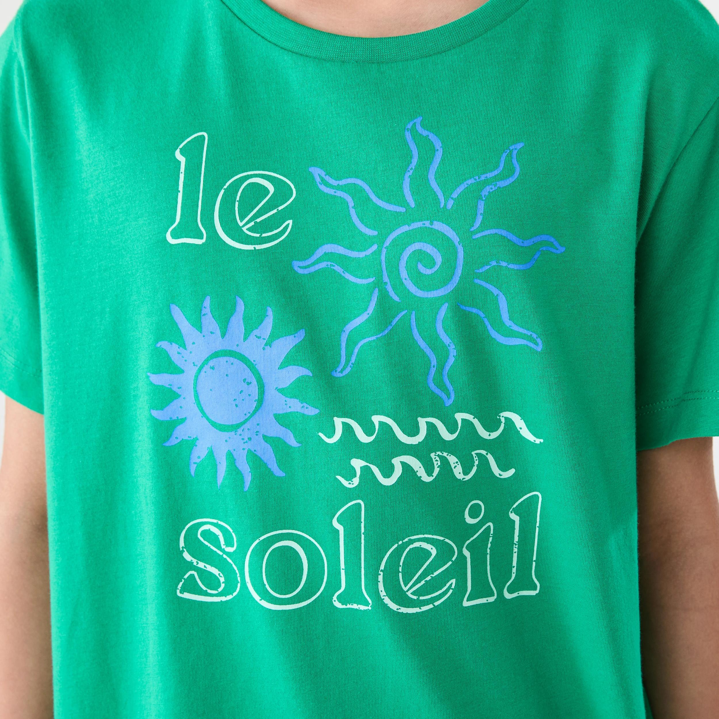 4 Short Sleeve Print T-shirt Grn Slogan, 4 of 6