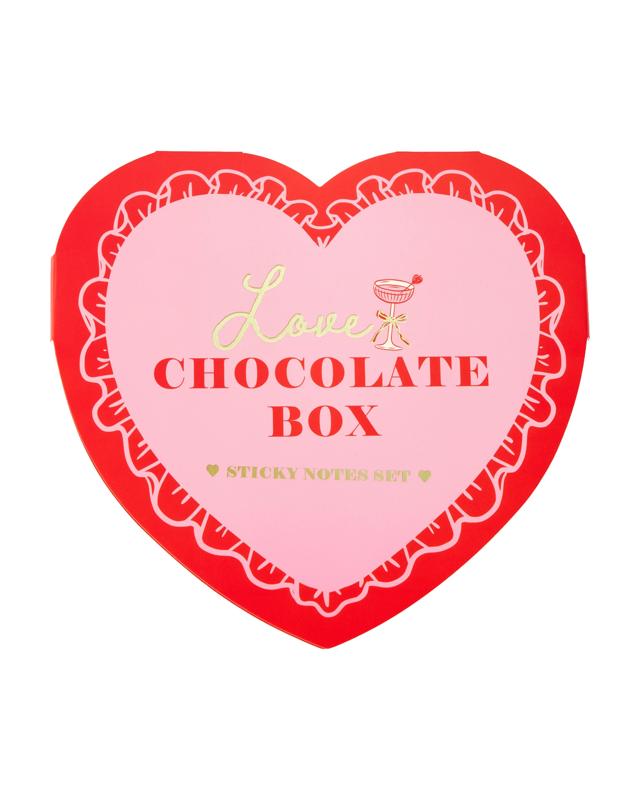 Valentine's Day Love Chocolate Box Sticky Notes Set - 180 N
