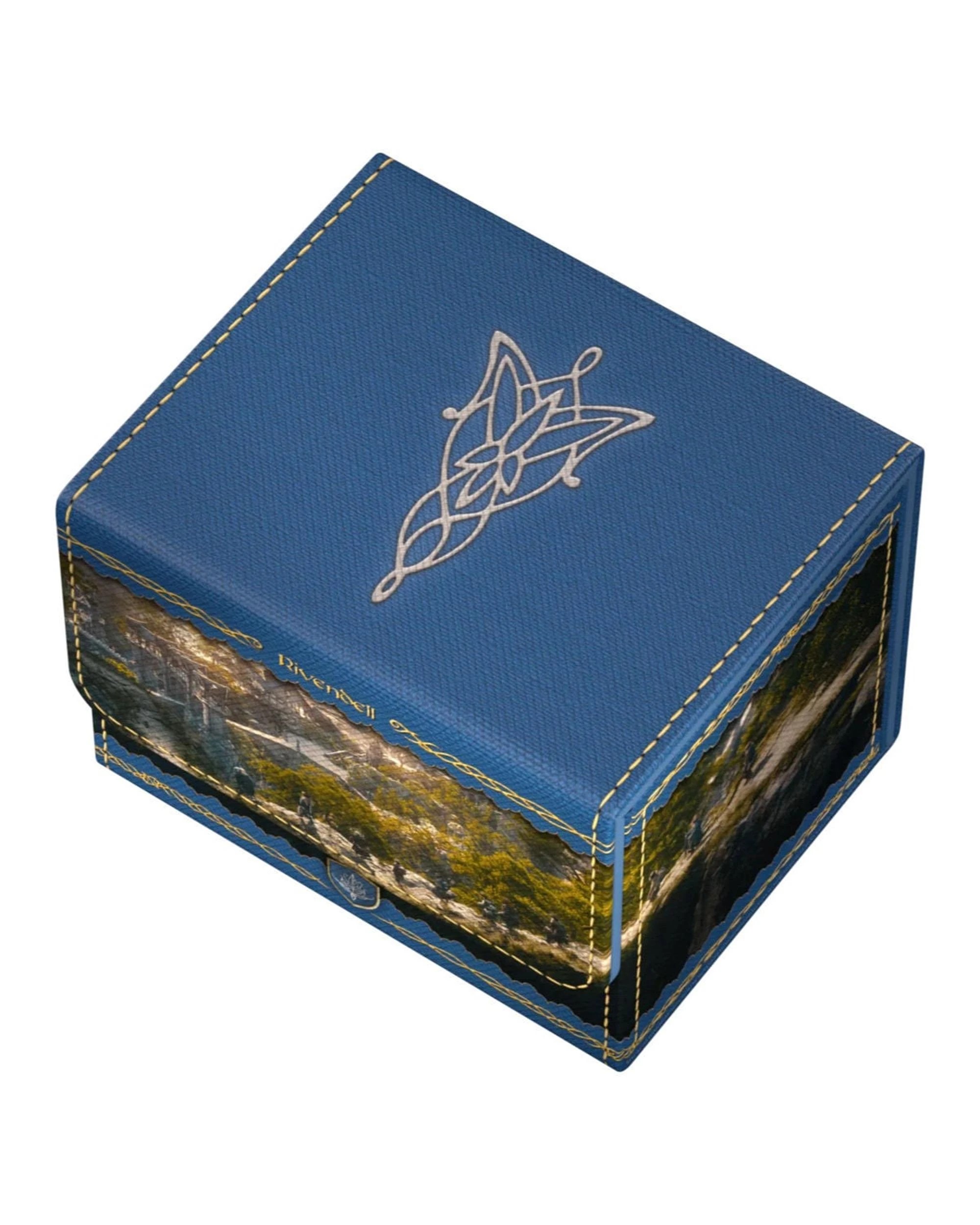 3 Ultimate Guard The Lord of the Rings Places of Middle-Earth Xenoskin Sidewinder 100+ Rivendell Deck Box - Blue, 3 of 10