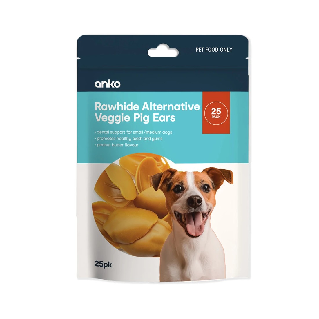 1 25 Pack Pet Treat Veggie Pig Ears - Small, 1 of 3