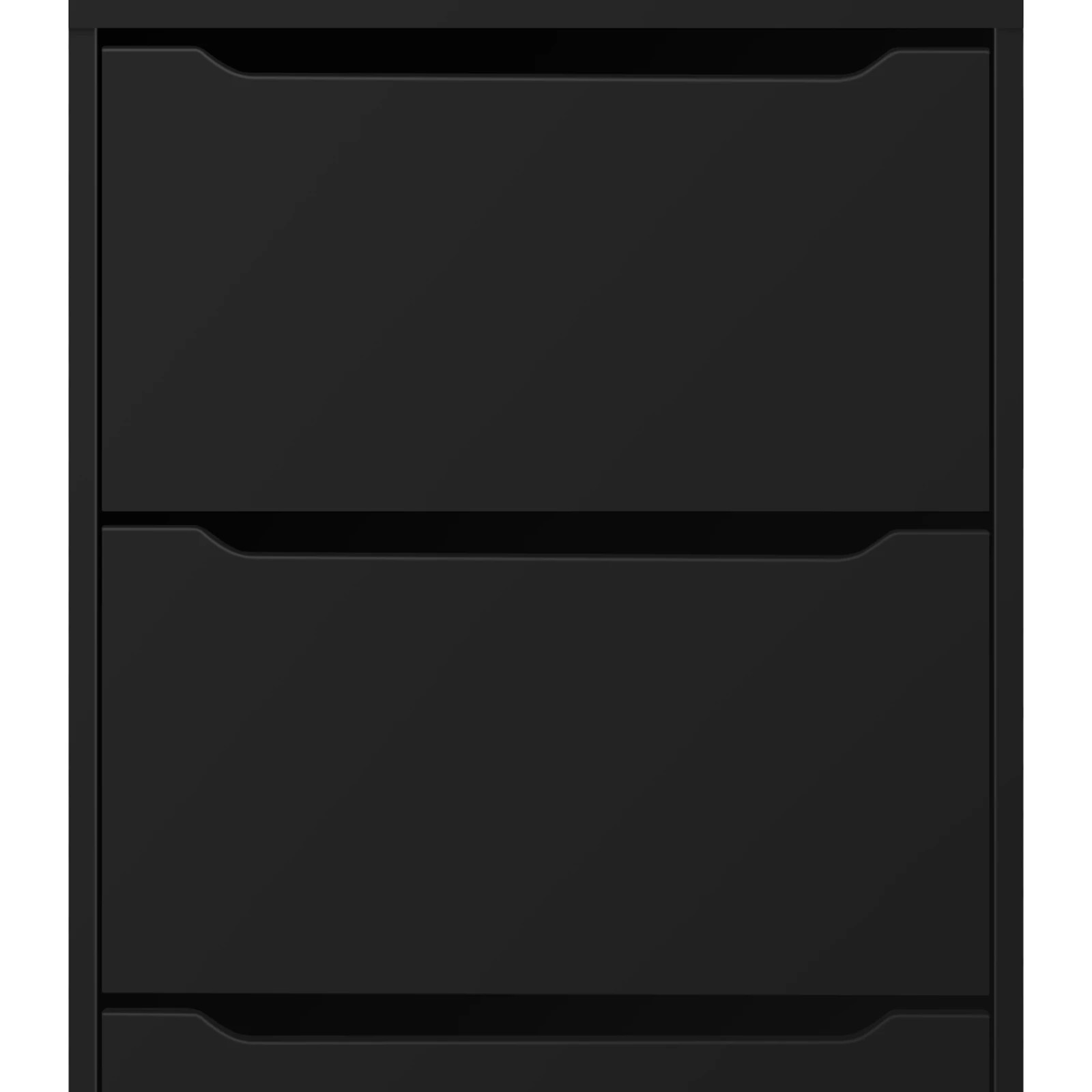 4 Alfordson Chest of 7 Drawers Office Storage Cabinet Tallboy Bedroom - Black, 4 of 10