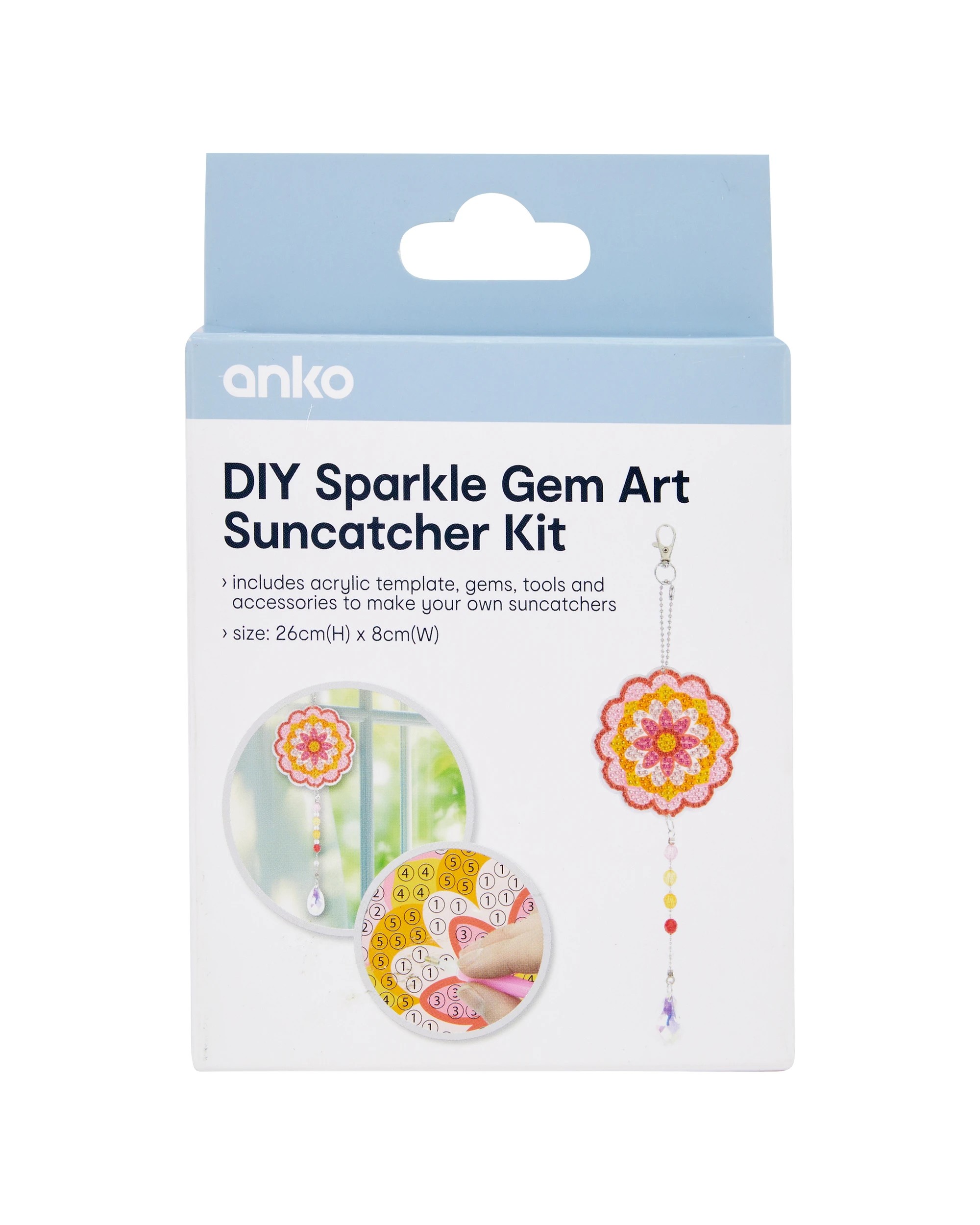 1 DIY Sparkle Gem Art Suncatcher Kit, 1 of 3
