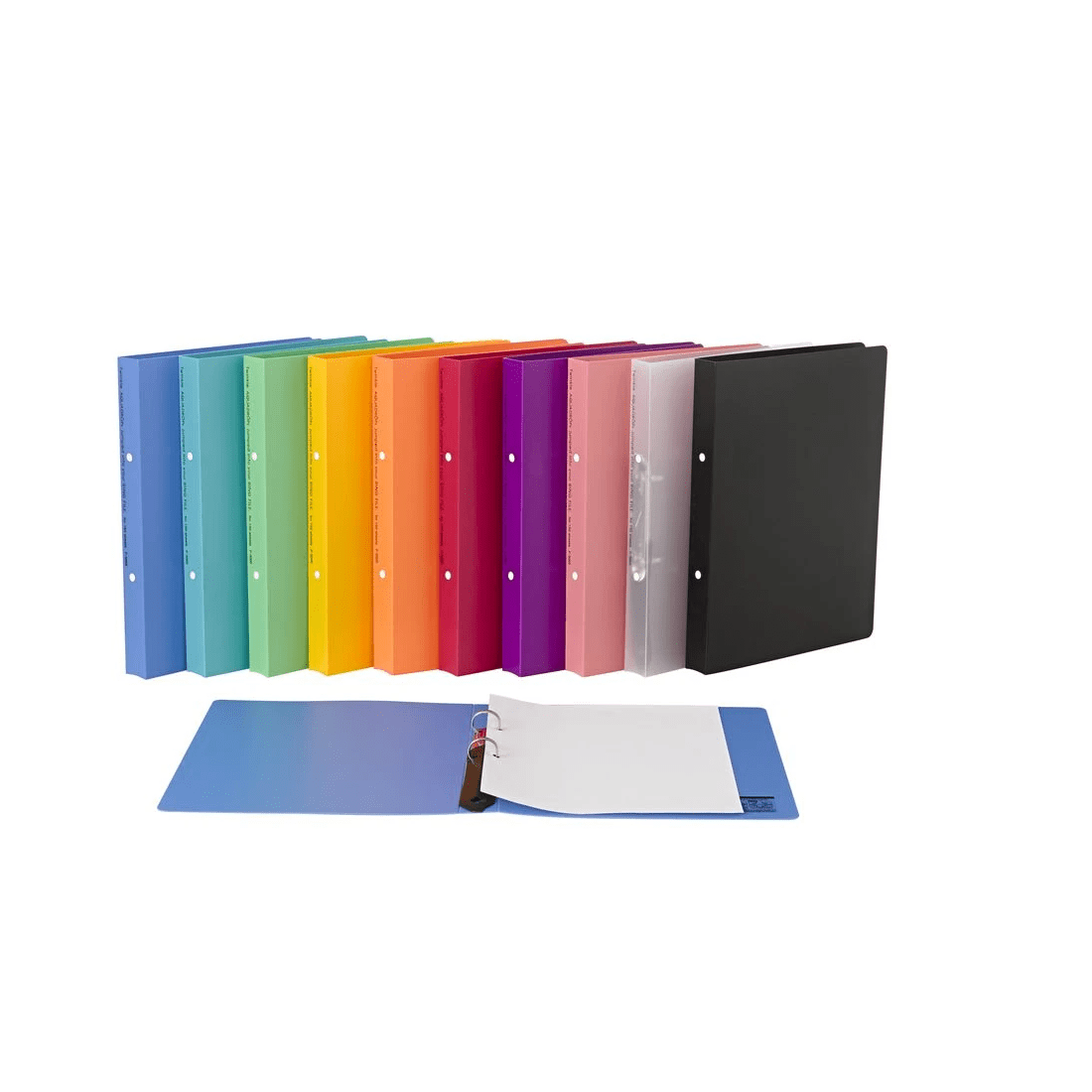 6 Aqua Drops Binder A4 2 O-Ring 18mm Twist White, 6 of 6