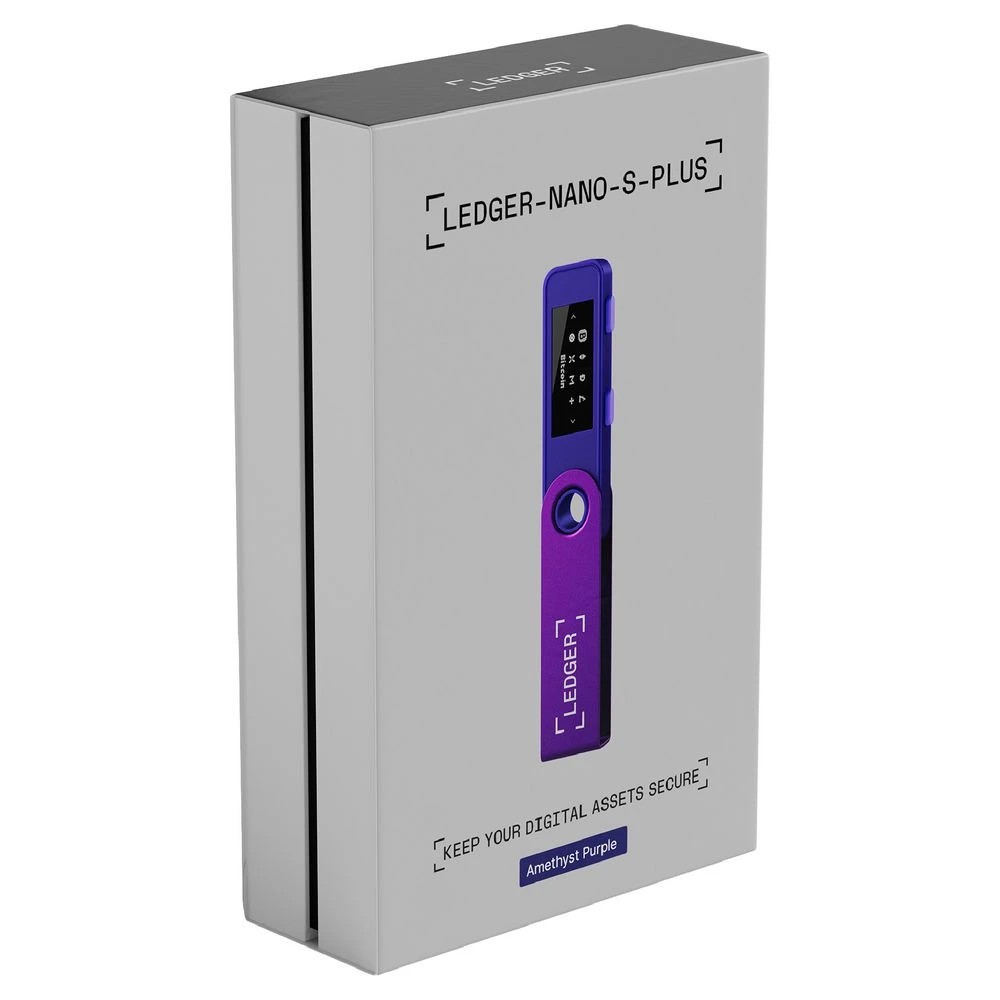 7 Ledger Nano S Plus Crypto Wallet Purple Amethyst, 7 of 8