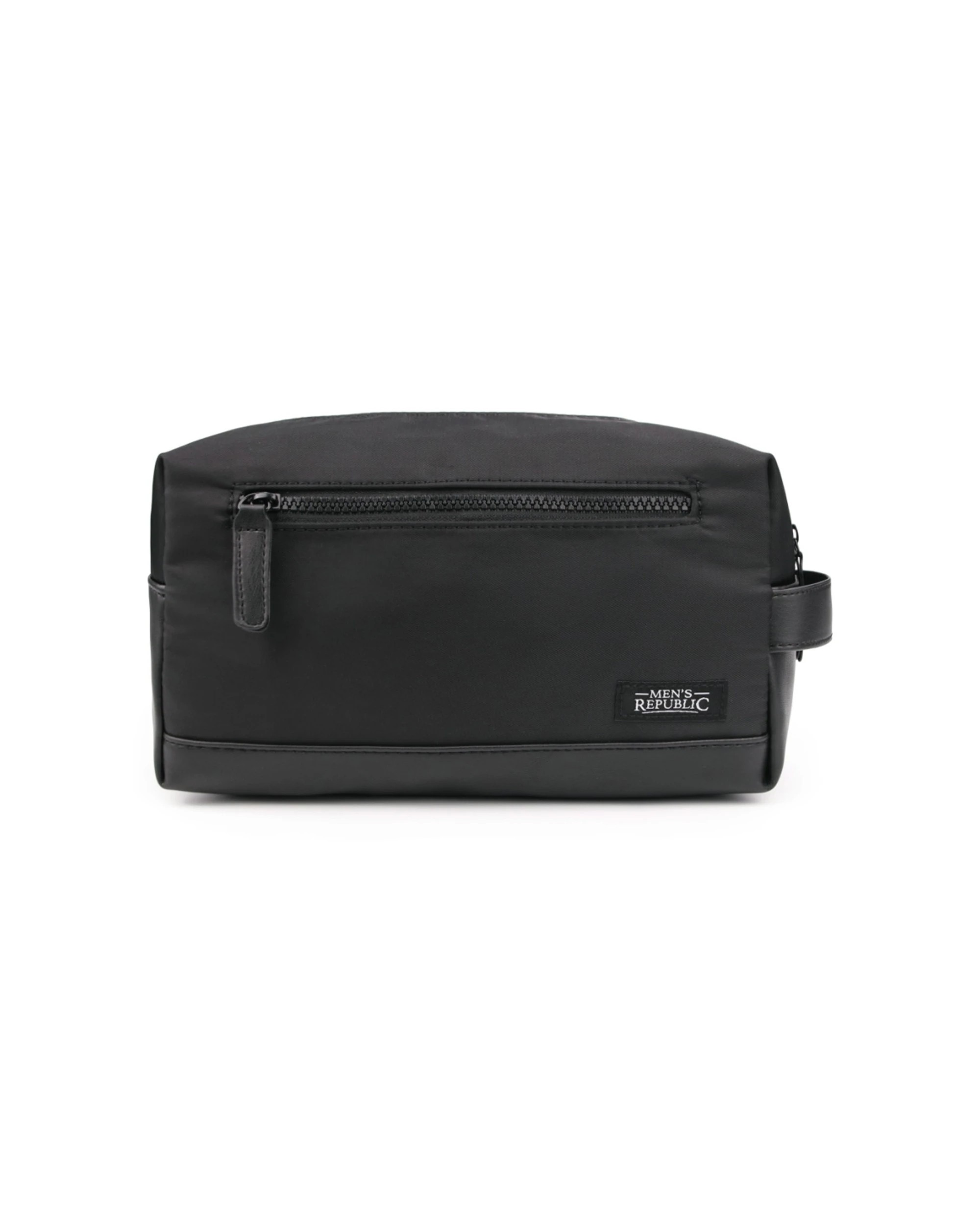 3 Mne's Republic Nylon Toiletry Bag Compact Travel Pouch Practical Travel Organiser 25cm - Black, 3 of 7