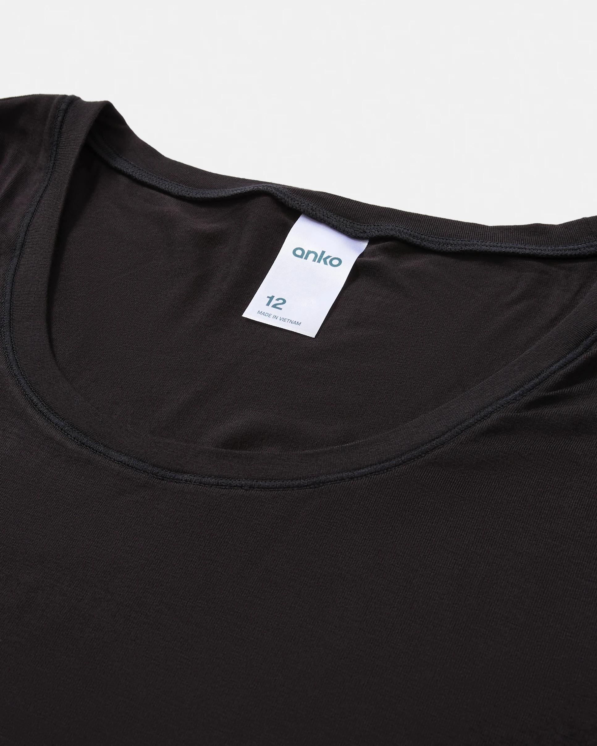 9 Bamboo Long Sleeve Top Black, 9 of 10