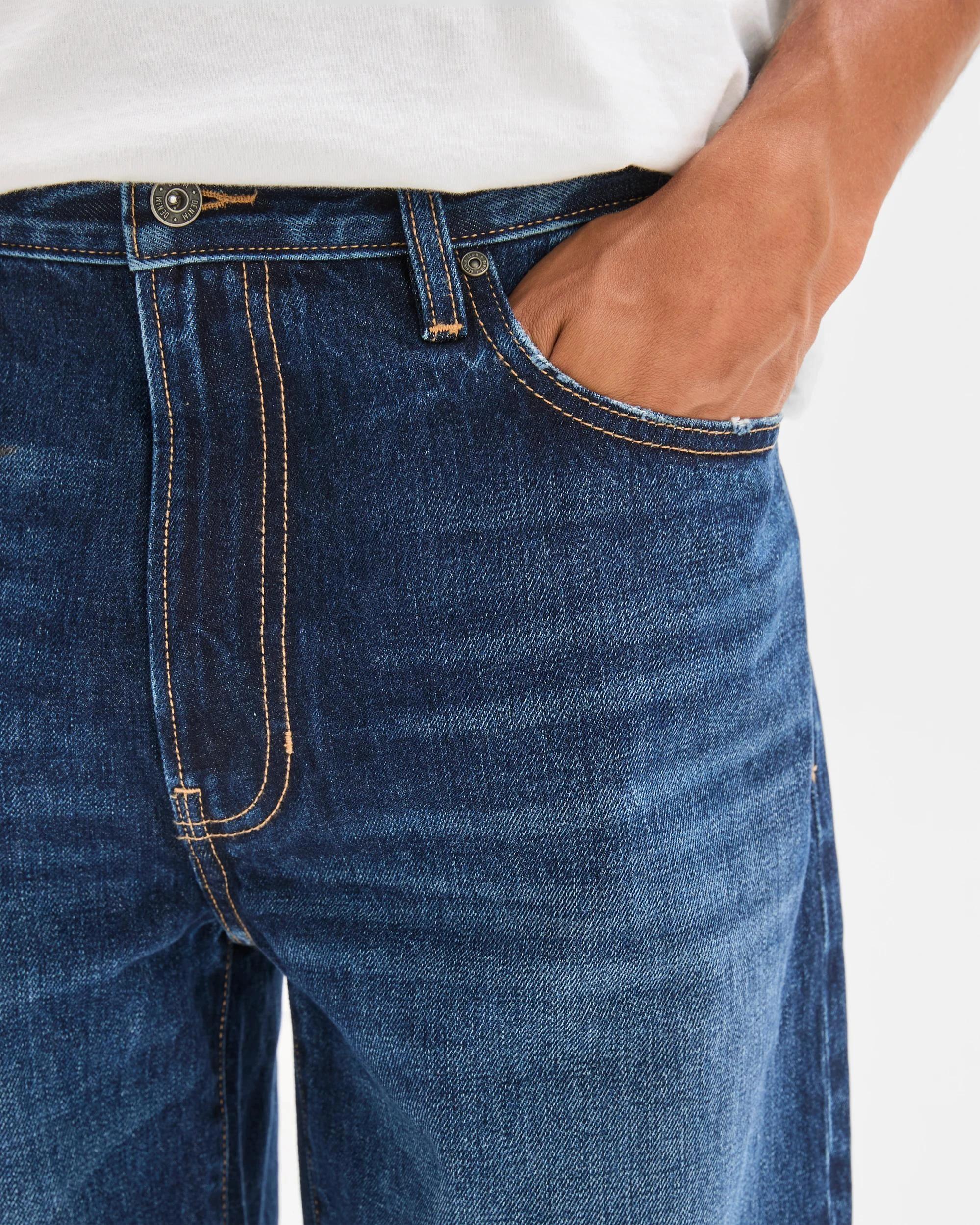 5 Target Man Relaxed Fit Denim Jeans DARK BLUE, 5 of 6