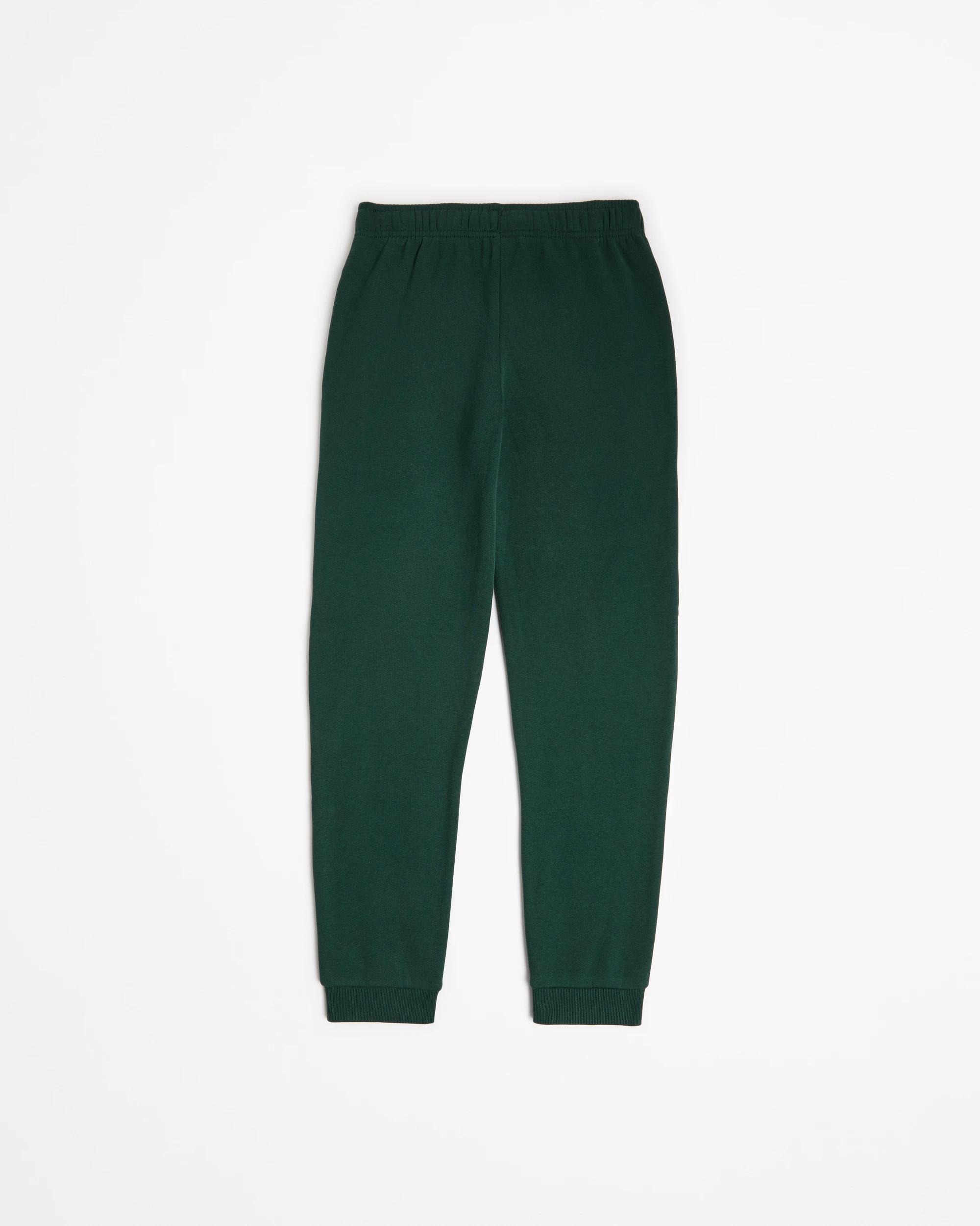 3 Target Australian Cotton School Double Knee Trackpant 2 Pack BOTTLE GREEN, 3 of 3